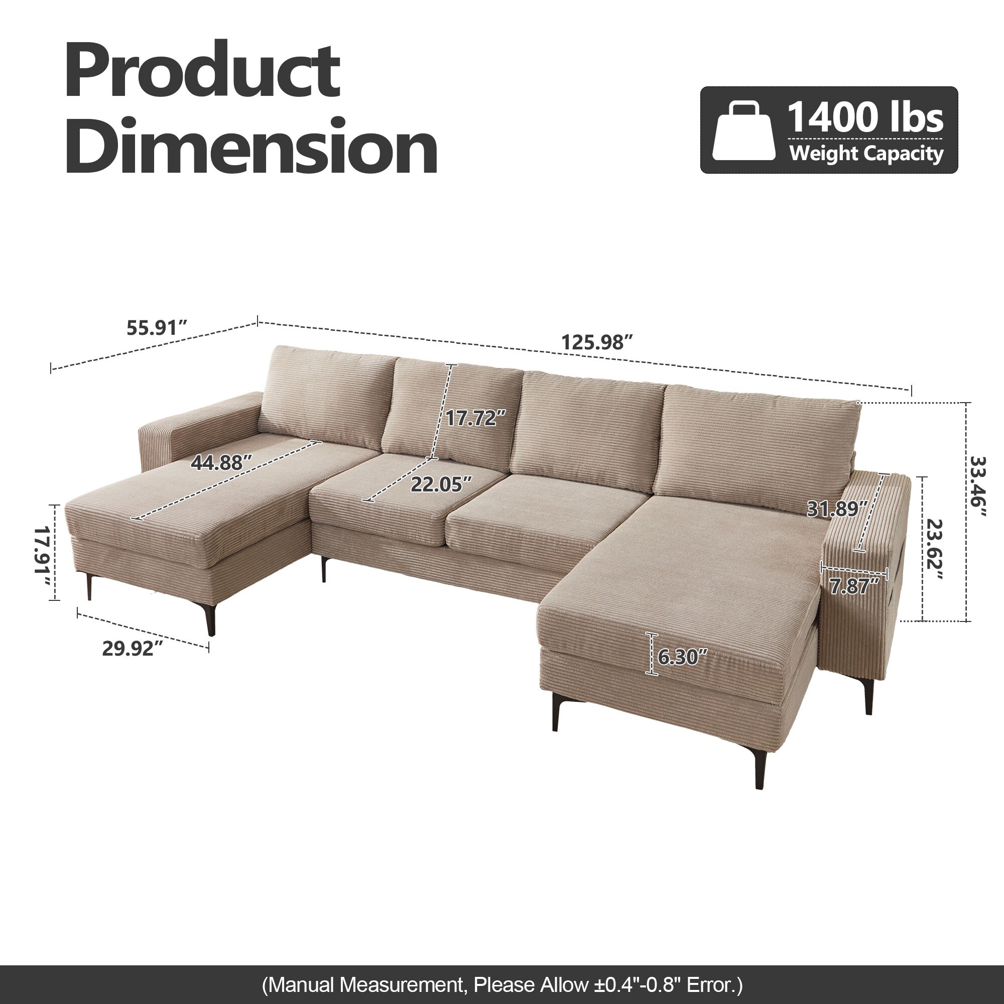 weaxty DCDKI2800 Sofas-Loveseats - View #6