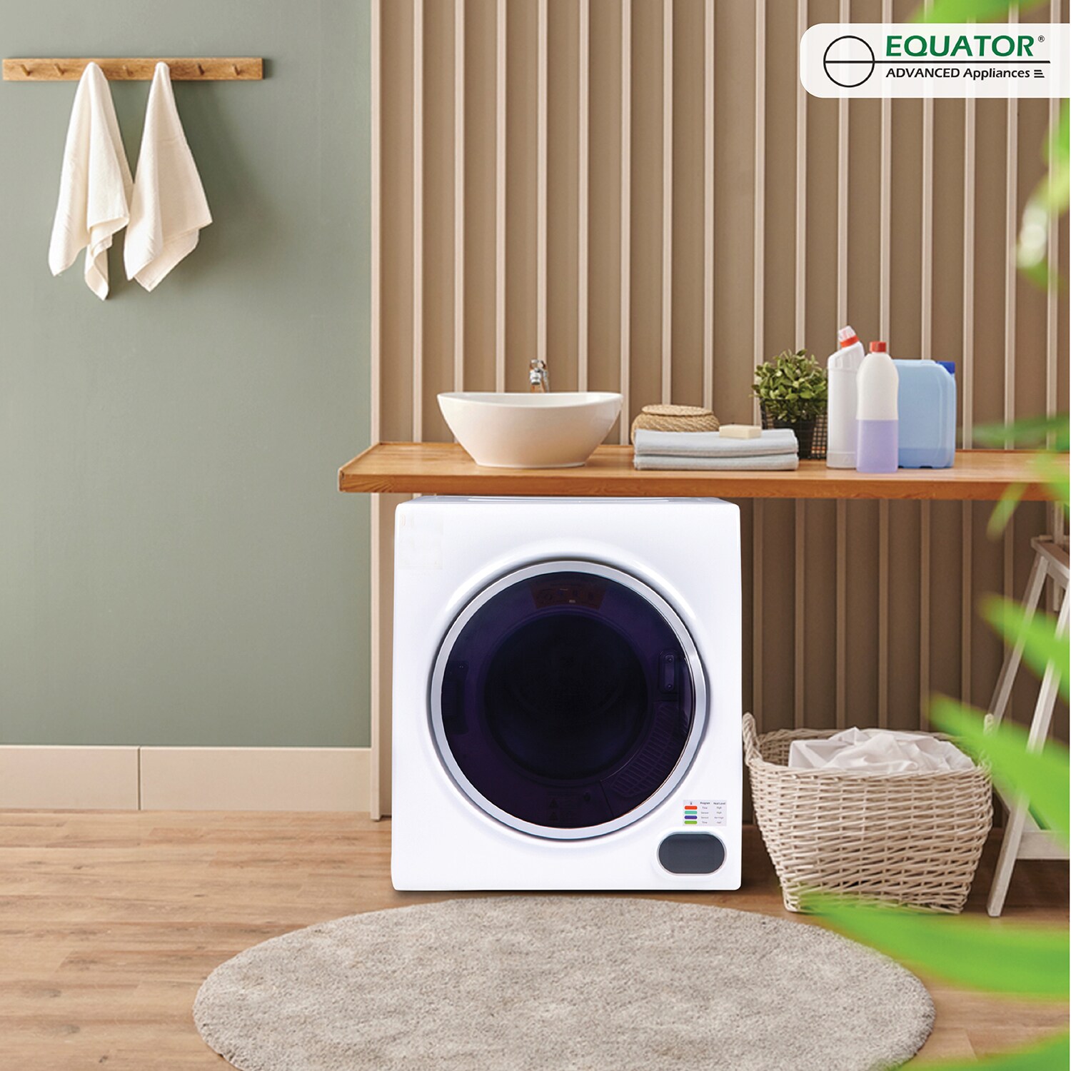 Auertech 1.5 Cu. ft. Electric Stackable Dryer Auertech Color: White