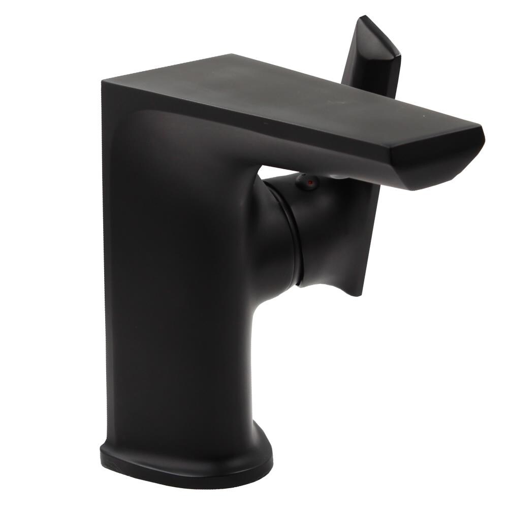 Novatto Miller Matte Black Vessel 1-handle WaterSense Bathroom Sink Faucet  (5.5-in) in the Bathroom Sink Faucets department at