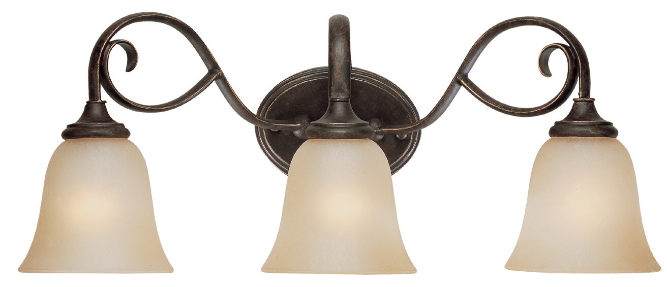 Craftmade 24203-MB Barrett Place 32-in 3-Light Mocha Bronze Traditional Vanity Light