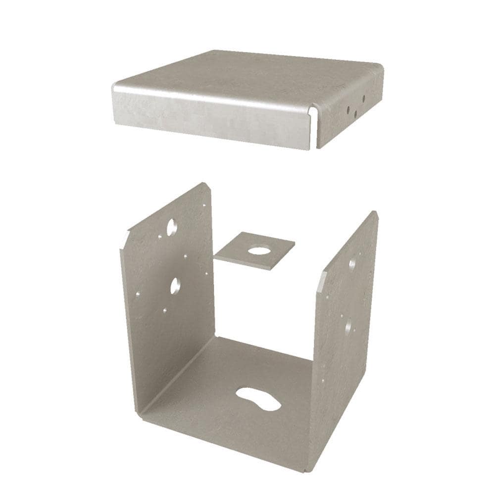 USP 6-in x 6-in Triple Zinc Wood To Concrete (Cast In Place) Base in ...