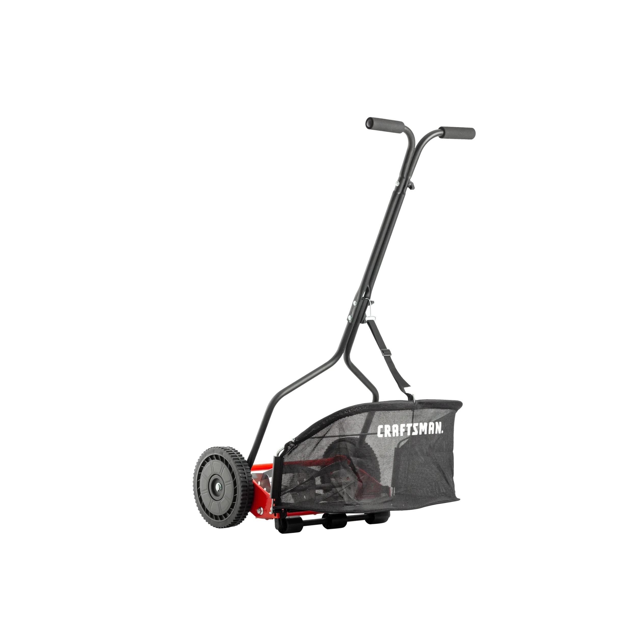 CRAFTSMAN 14-Inch Reel Lawn Mower with Bagger, 5-Blade Manual Push Mower,  Adjustable Cutting Height, Lightweight Design, Steel Deck in the Reel Lawn  Mowers department at