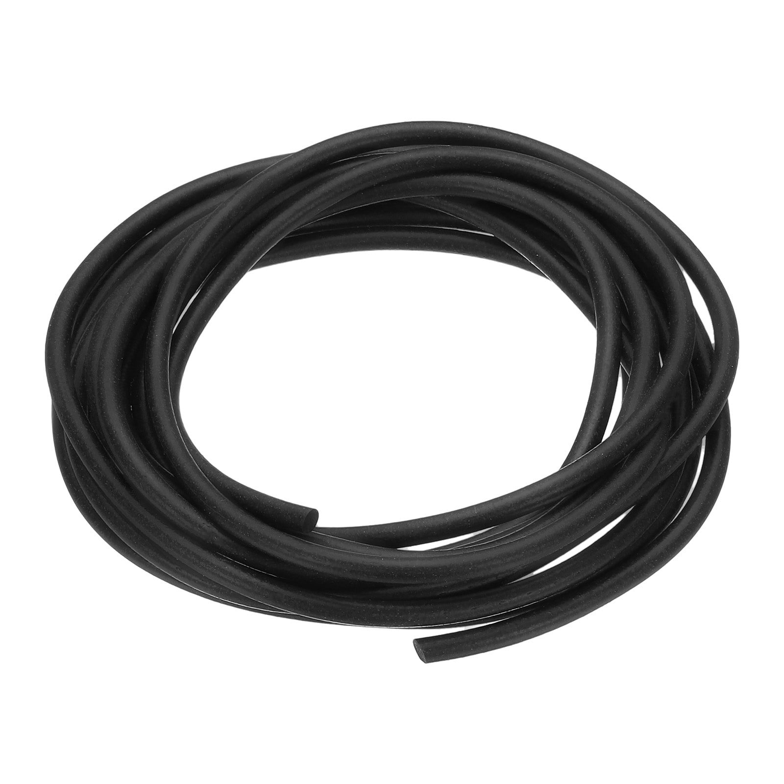 PATIKIL S25093001UX2315 Silicone Foam Seal Strip 3 M 4mm Dia Backer Rod Round High Density Solid Sponge Rubber Weather Stripping Cord for Sealing Gap Blocker Insulation Black