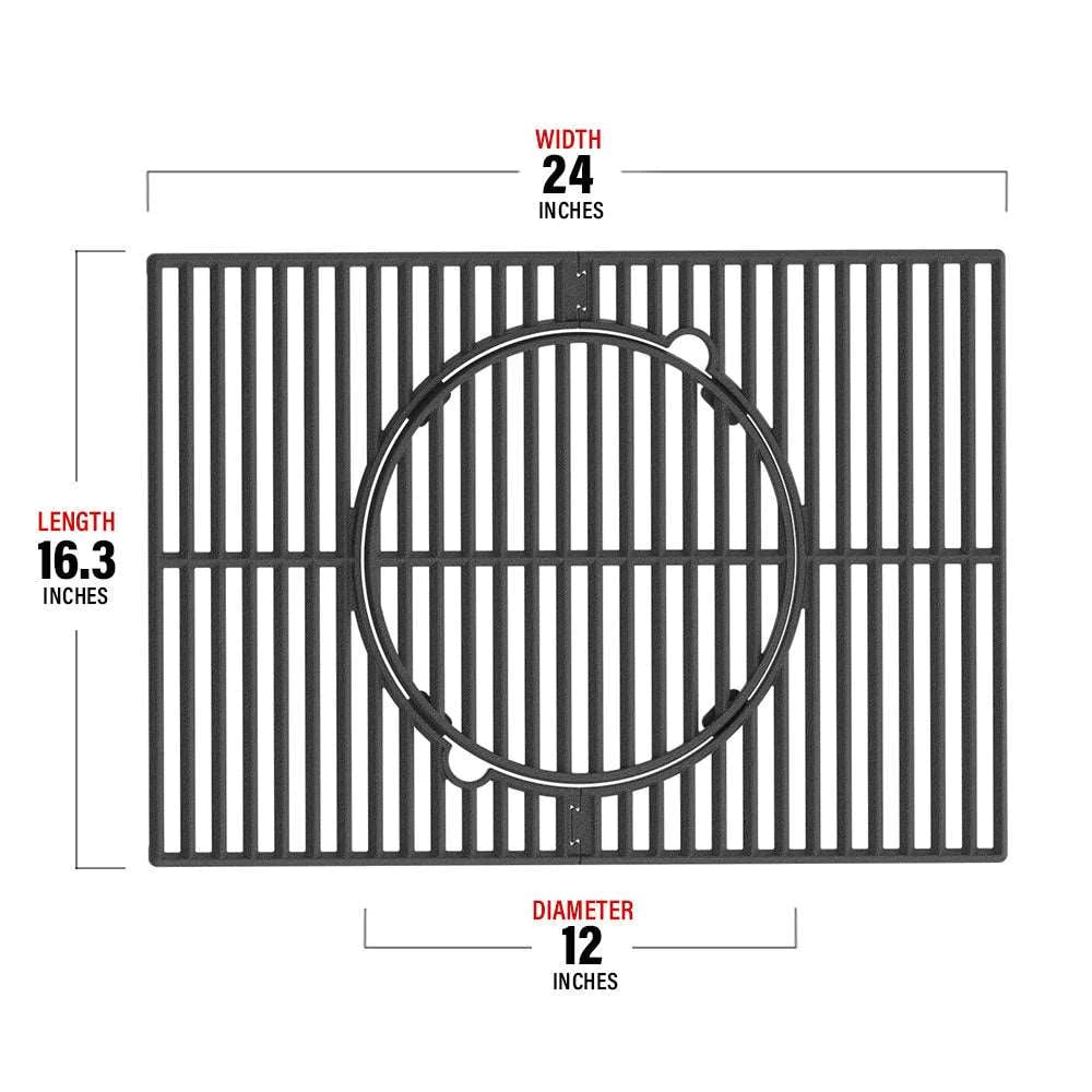 Monument A107 Model #A107 16.3-in x 24-in Rectangle Porcelain-coated cast iron Grilling grate
