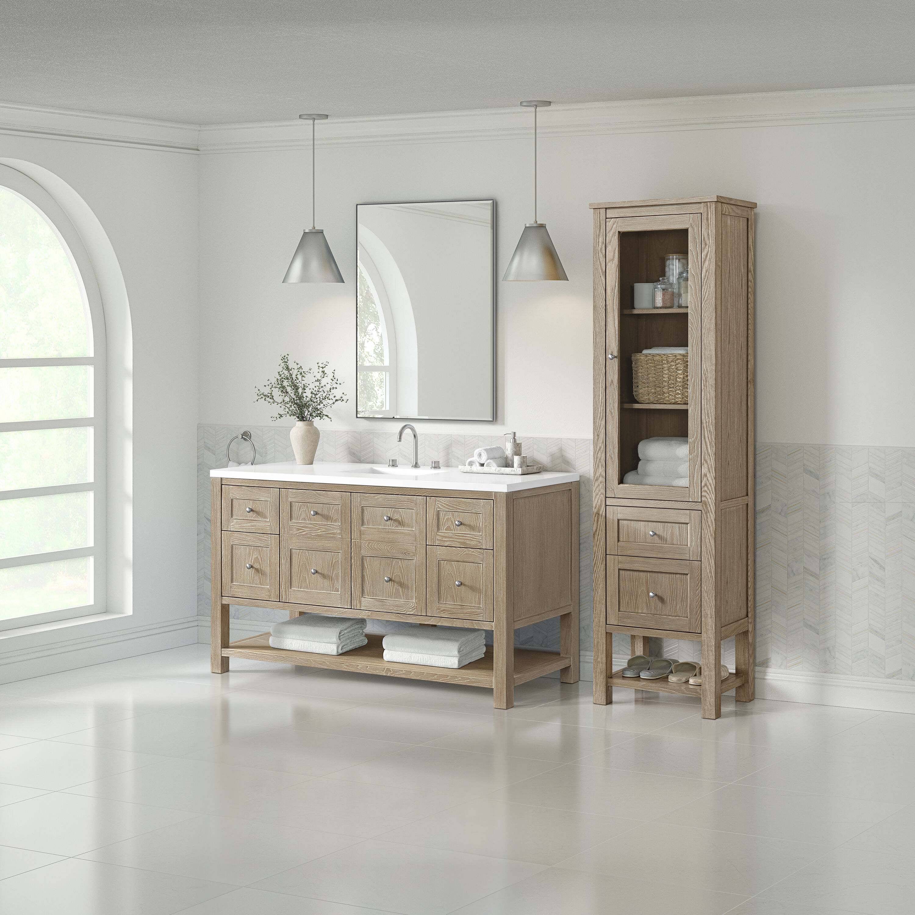 James Martin Vanities 330-LC-WWO Linen-Cabinets - View #7