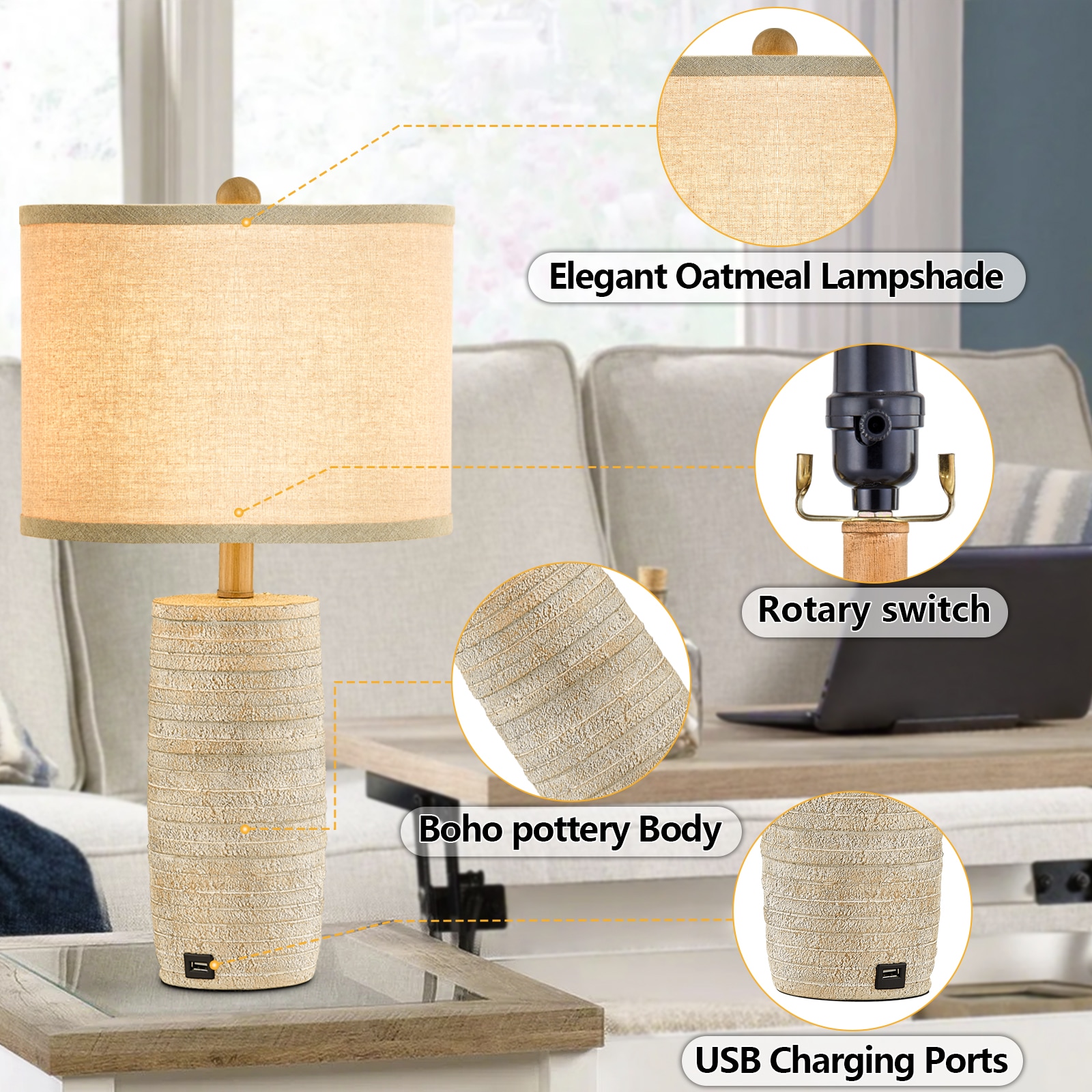 Maxax T188-BN Table-Lamps - View #4