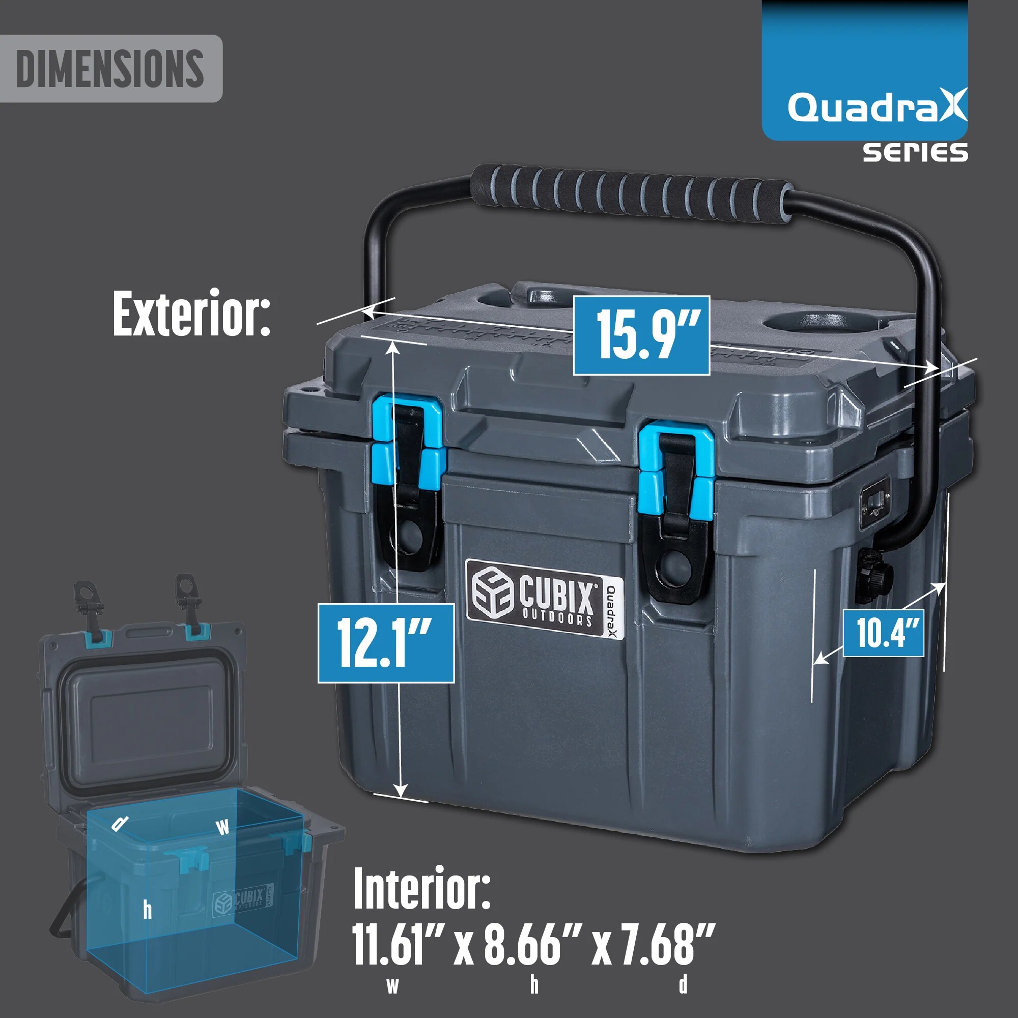 Cubix Outdoors CC-10QG Beverage-Coolers - View #3