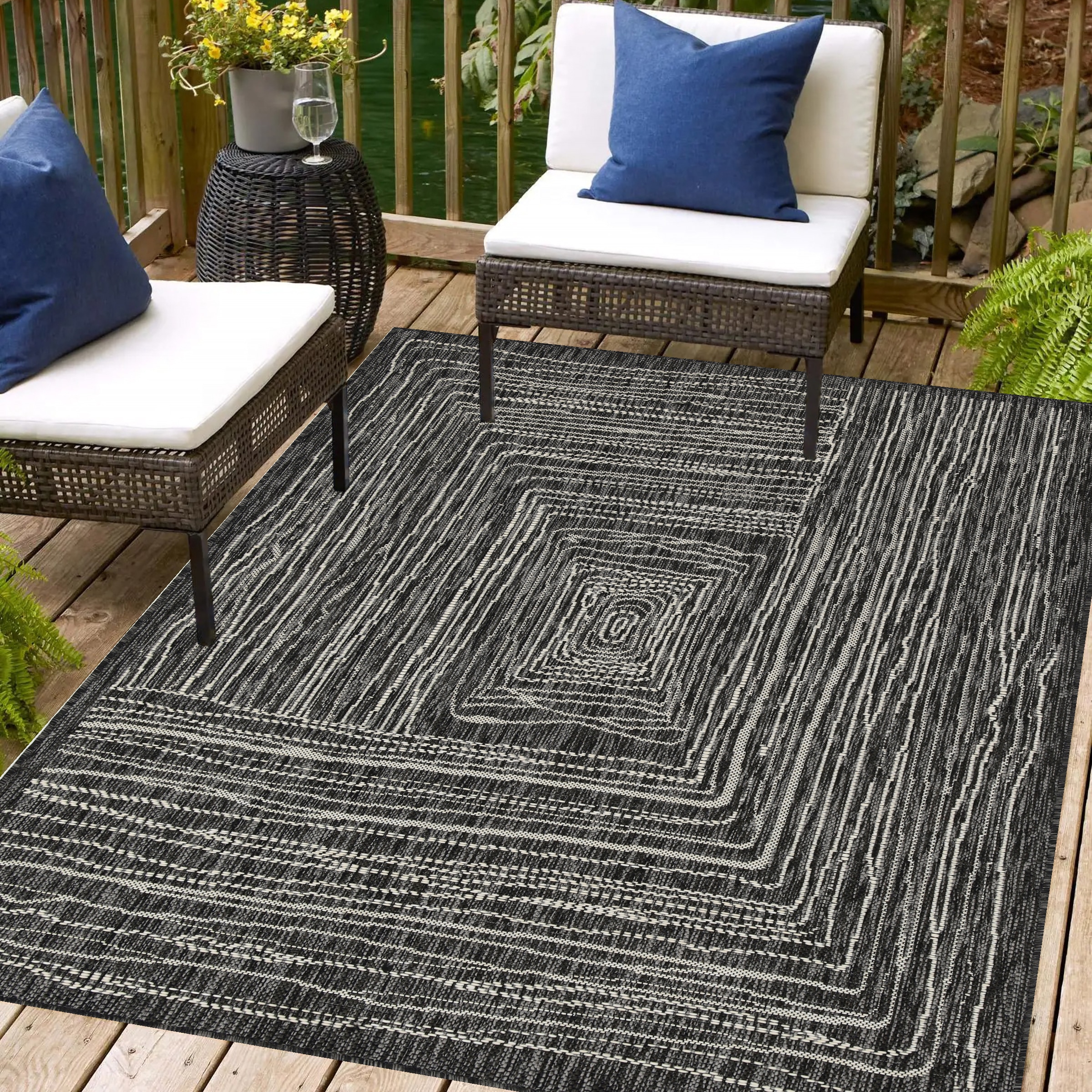 Playa Rug PLY-KAL-BLK-9X12 rugs - View #4