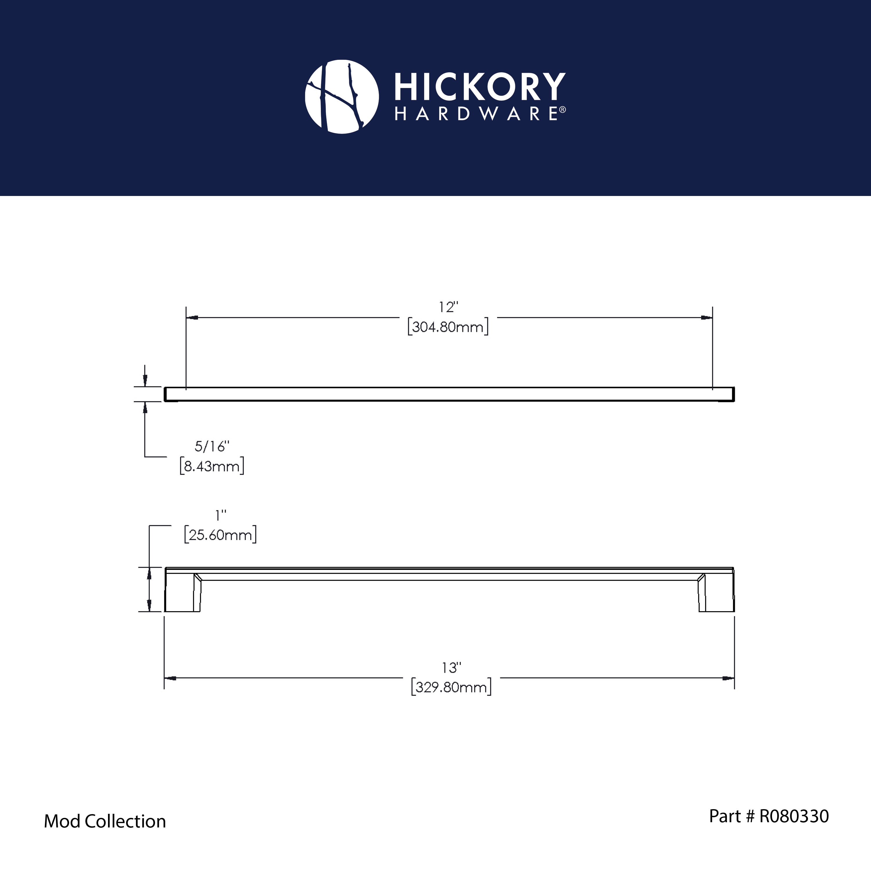 Hickory Hardware R080330MBX Cabinet-Pulls - View #2