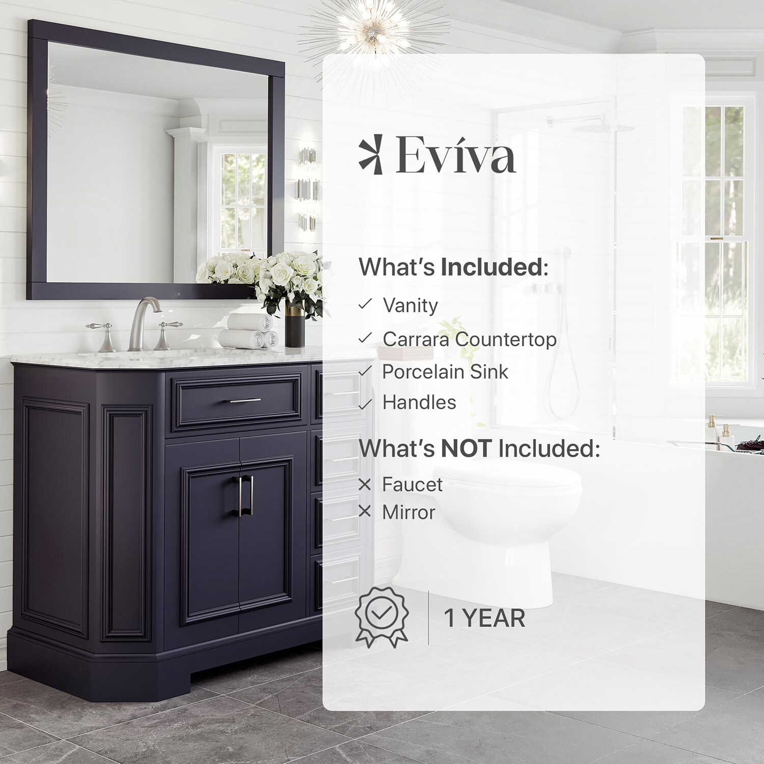 Eviva EVVN188-42DG Bath-Vanity-Combo - View #7