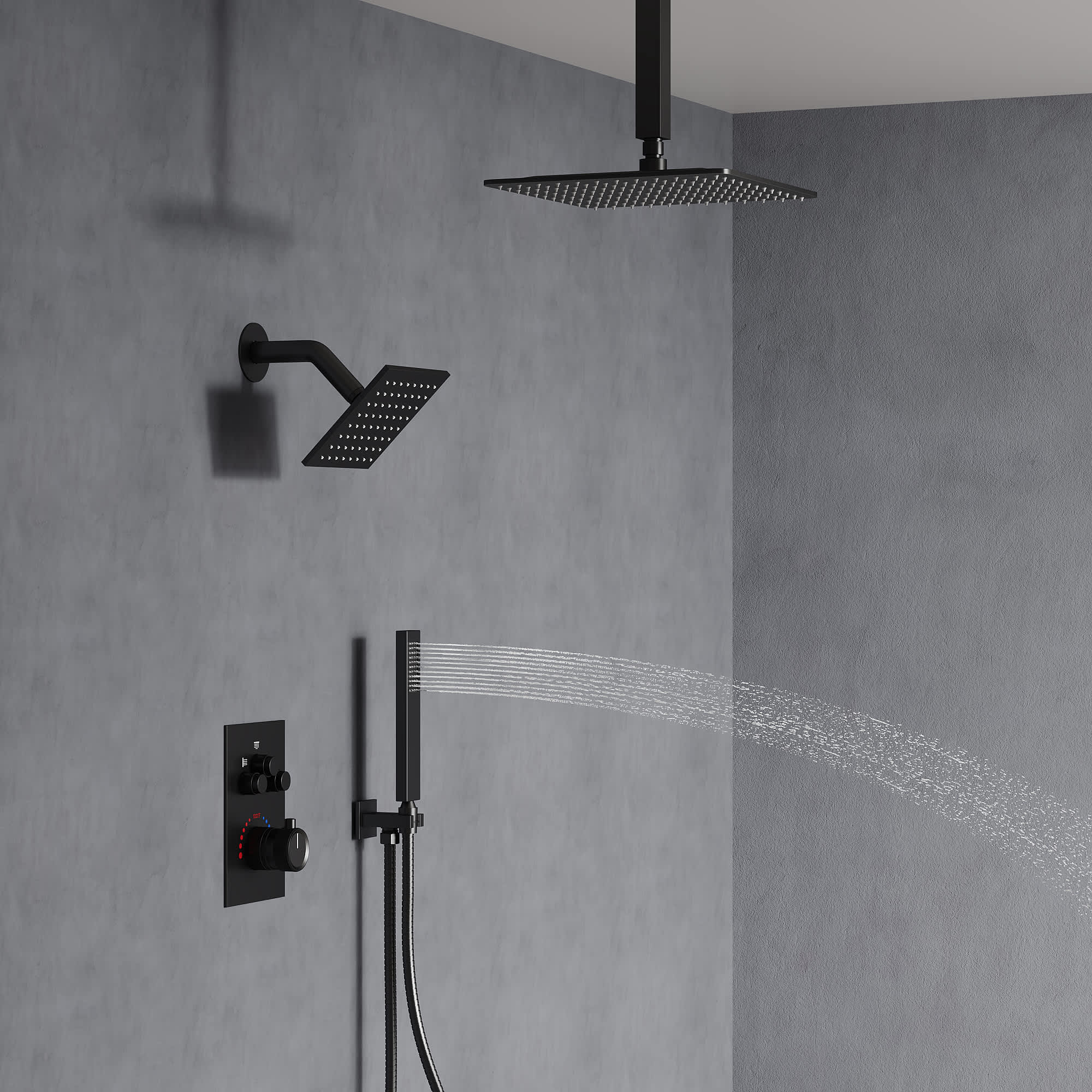 EVERSTEIN SFS1007-BK12 Tub-Shower-Faucets - View #13