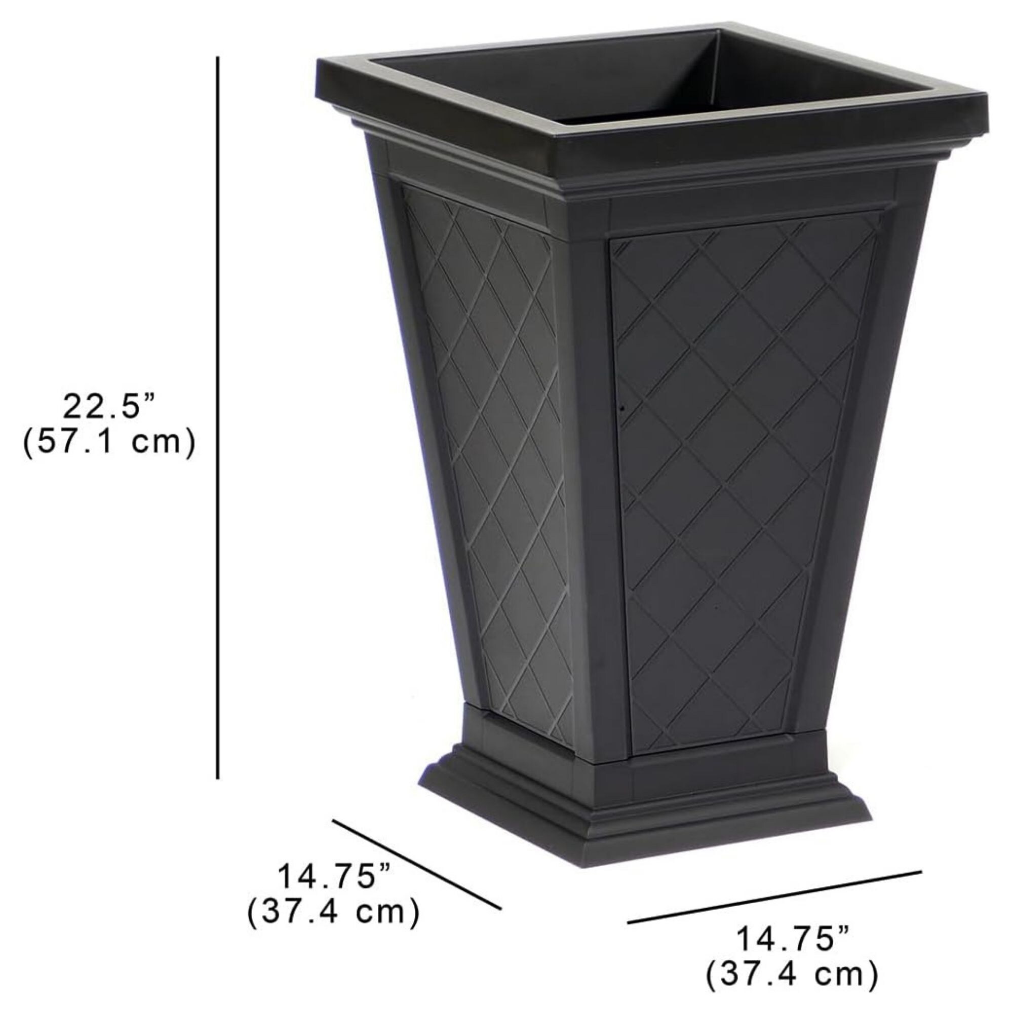 FCMP Outdoor MOD2-AP3000-BLK-2 Planter-Window-Box - View #3