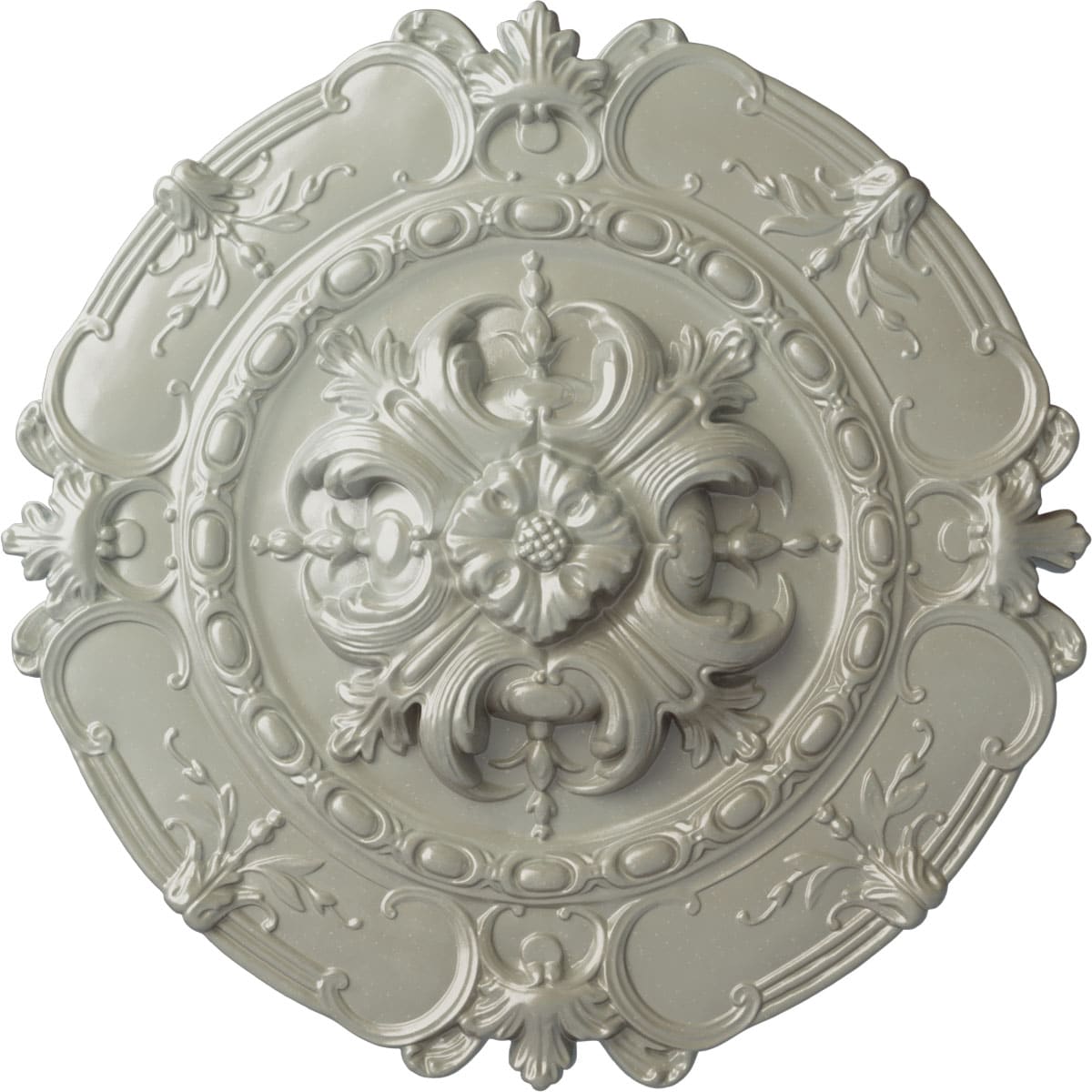 Ekena Millwork CM16SOFCS Southampton 16.5-in W x 16.5-in L Painted Flash Copper Polyurethane Whole Ceiling Medallion