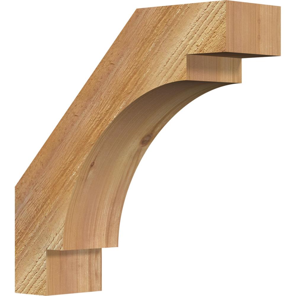 Ekena Millwork BRC04X14X14MRC00RWR 4-in x 14-in x 14-in Western Red Cedar Unfinished Wood Merced rough sawn