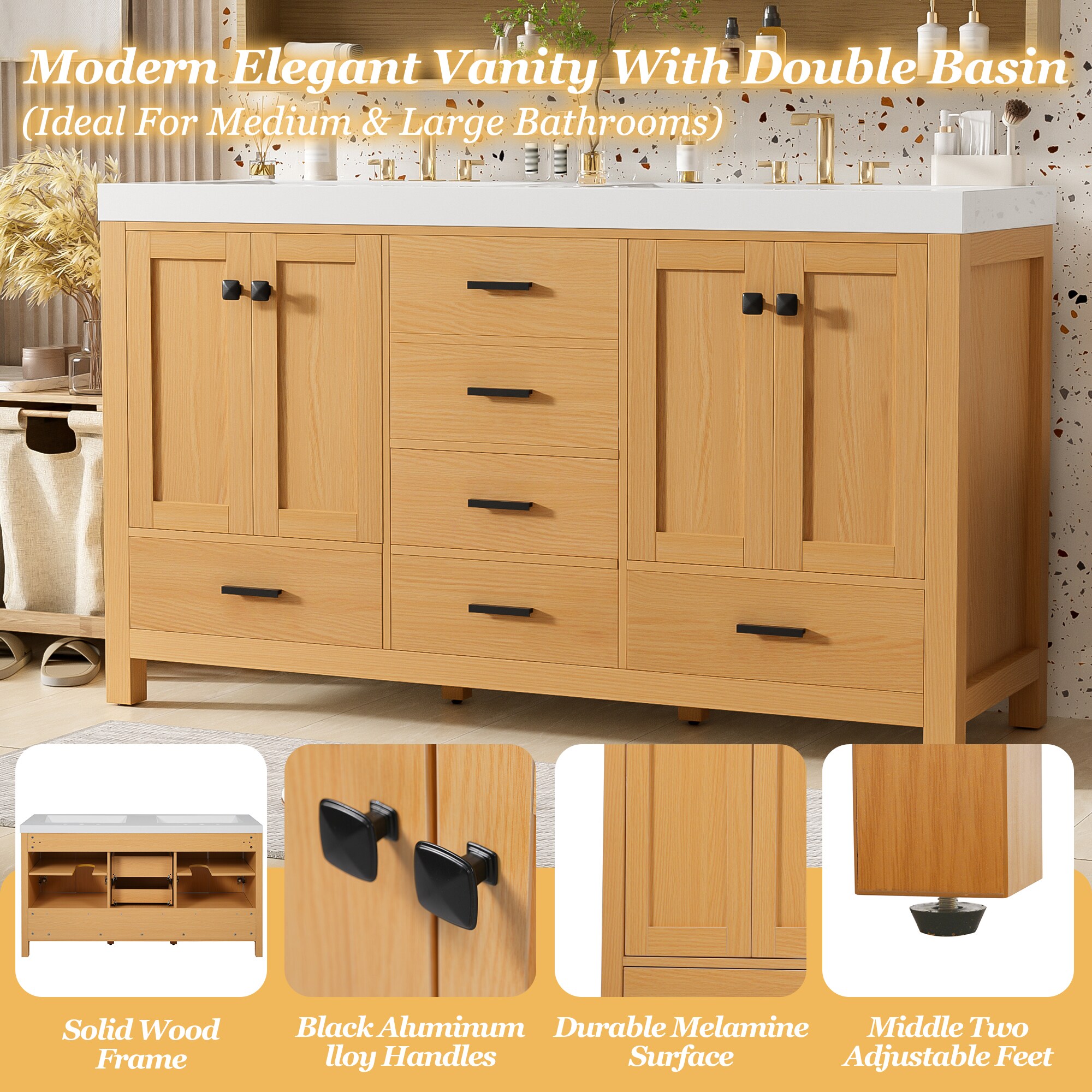 CASAINC CA-GLS00109 Bath-Vanity-Combo - View #11