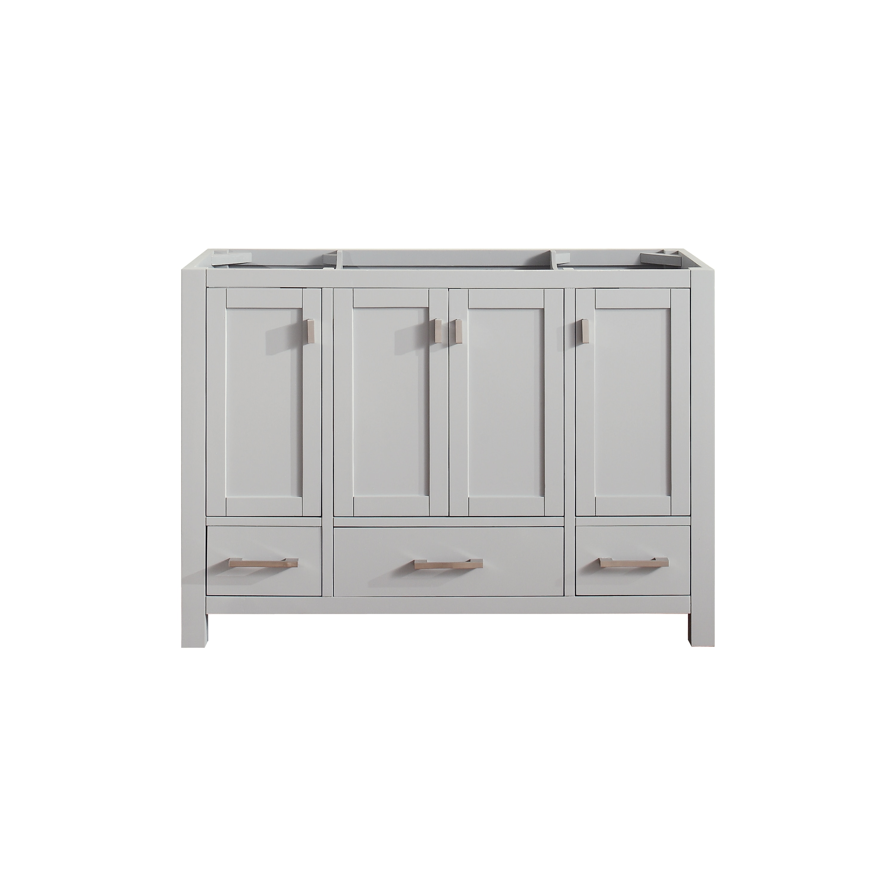 Avanity MODERO-V48-CG Modero 48-in Chilled Gray Bathroom Vanity Base Cabinet without Top