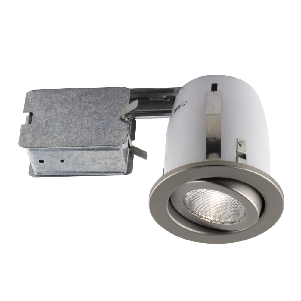 BAZZ 500-150 500 3-7/8-in Halogen Remodel or New Construction Satin Airtight Ic Eyeball Recessed Light Kit