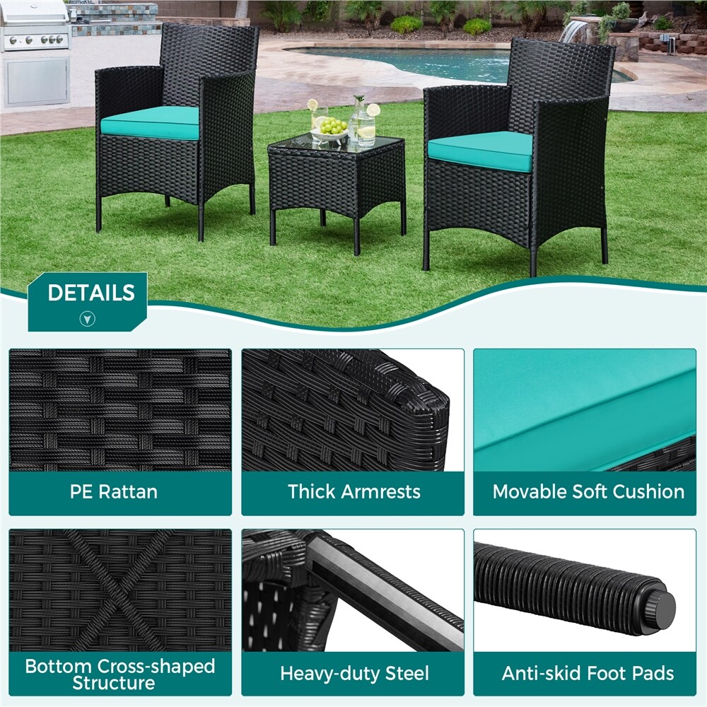 Yaheetech LS4L1X0002 Patio-Conversation-Sets - View #4