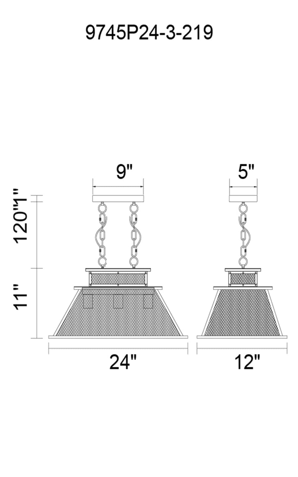 CWI Lighting 9745P24-3-219 b090015 - View #6