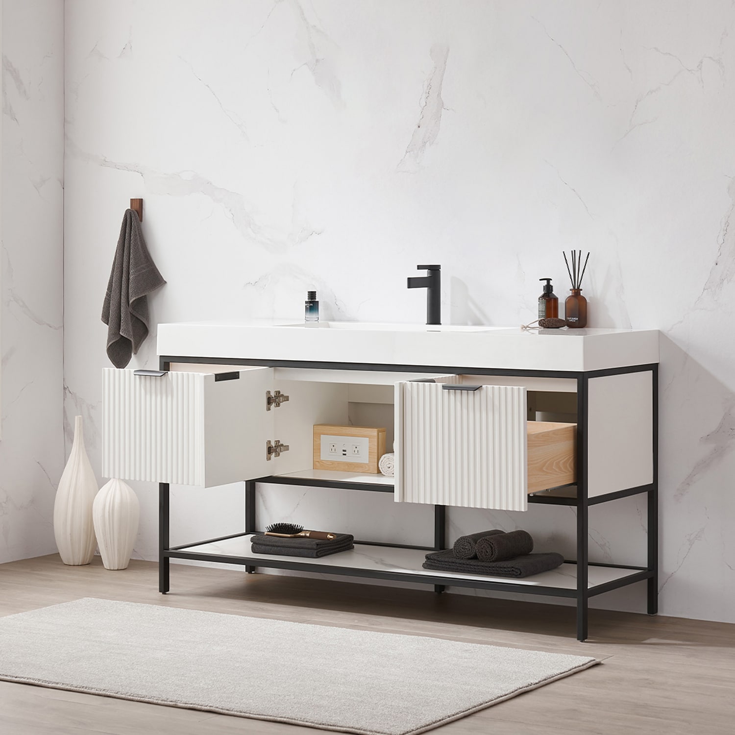 Vinnova 705260-WH-WH-NM Bath-Vanity-Combo - View #3