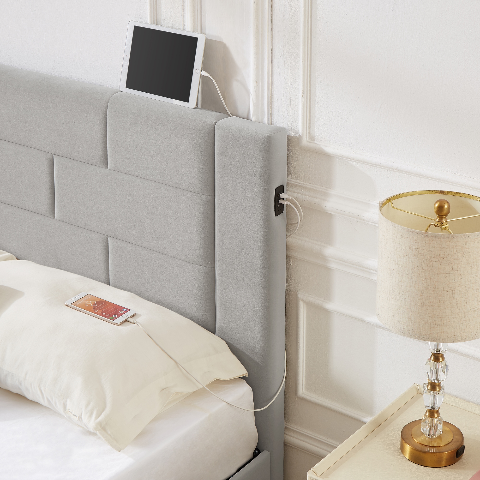 Vecelo LOE-FB12-LGRY-UP beds - View #4