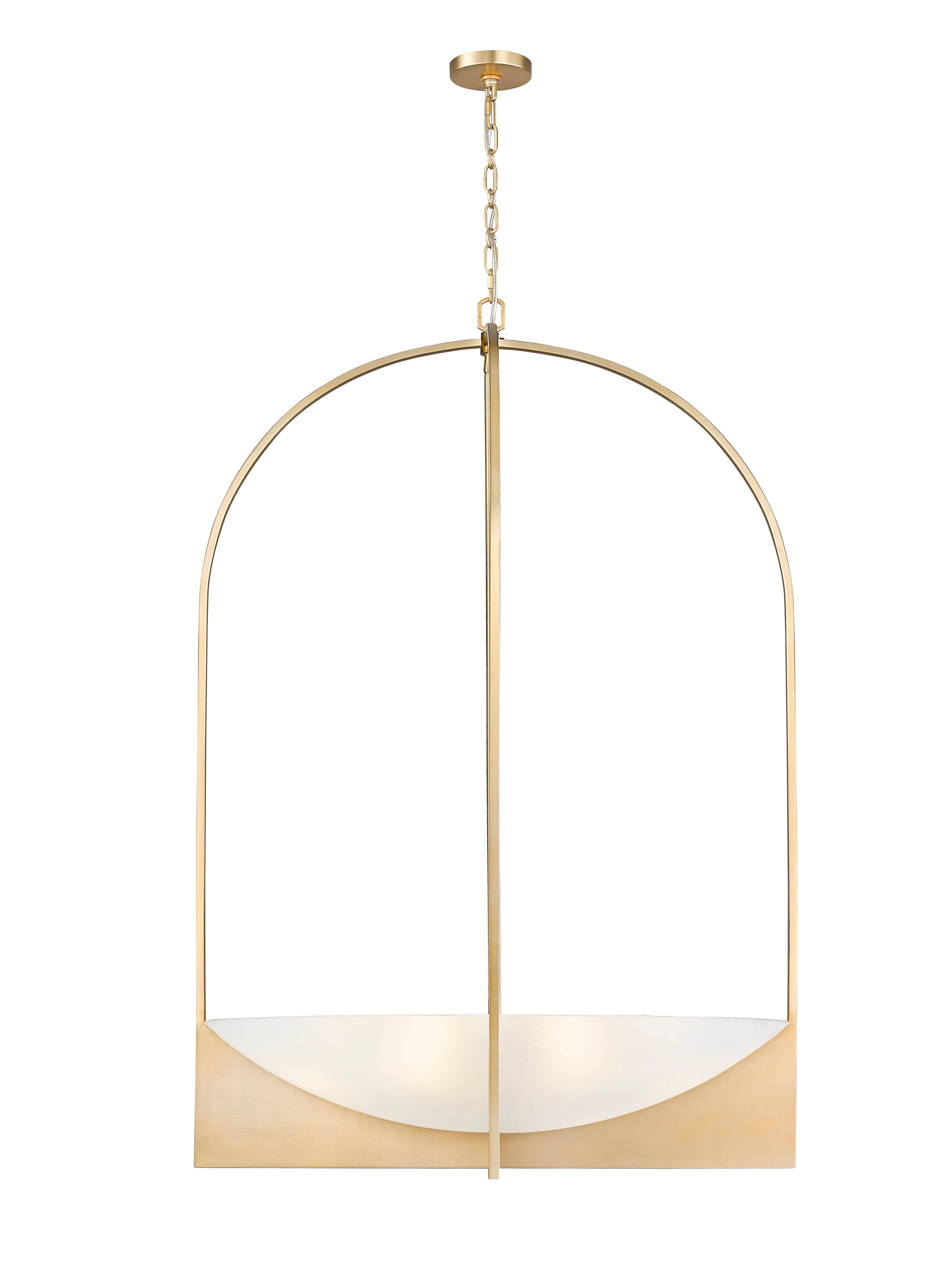 Modern Gold and Black 8-Light Steel Chandelier with Red Shades