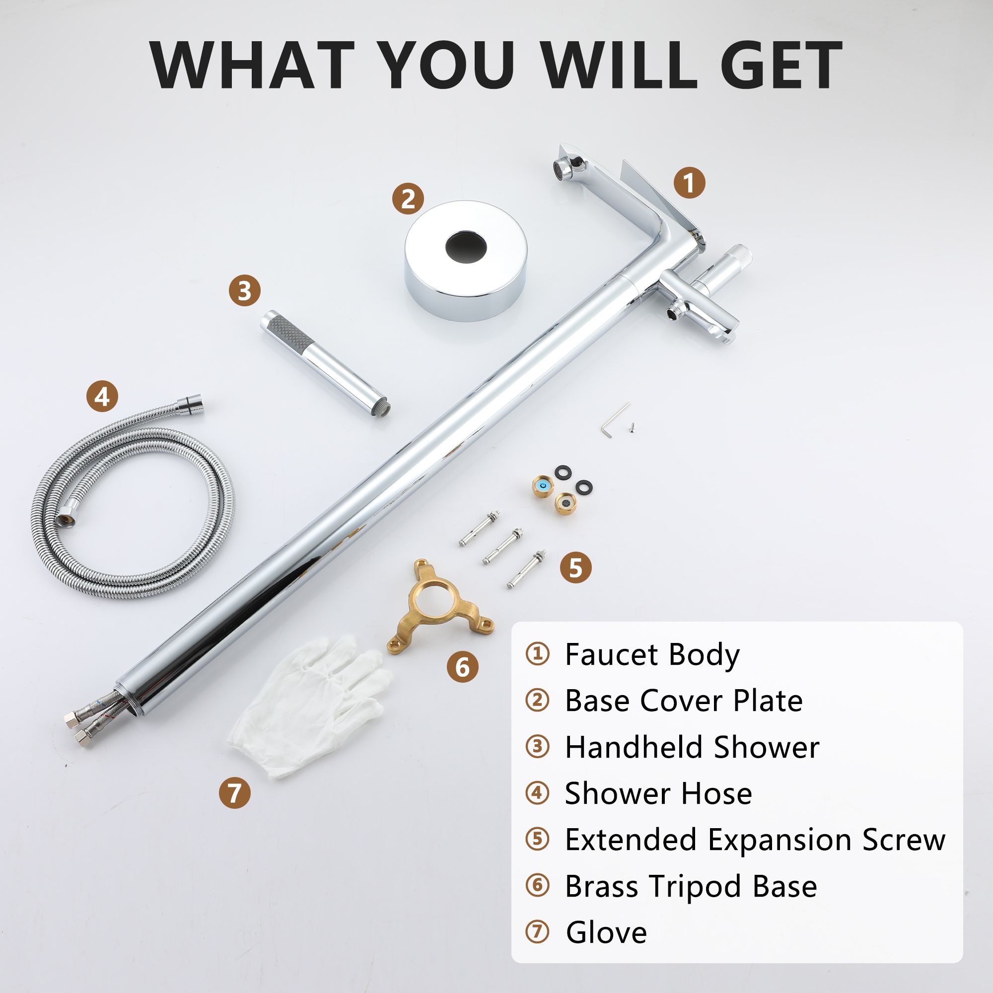 Clihome TC-227C-BF Roman-Tub-Faucets - View #10