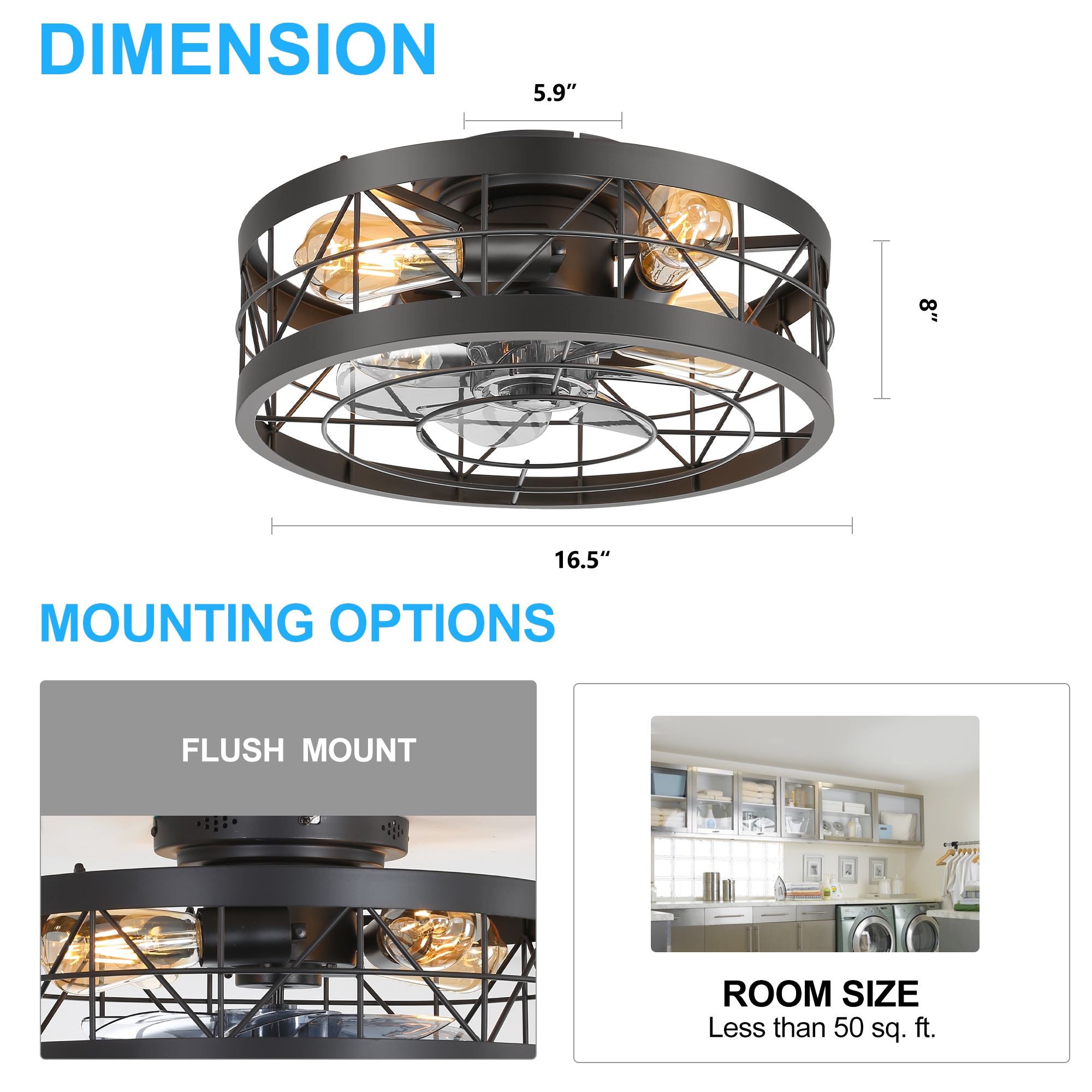 Breezary 35002-BK Ceiling-Fans - View #9