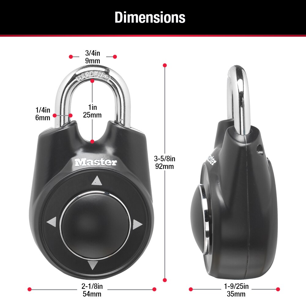 Master Lock 1500IDCHPT Padlocks-Locks-Cables - View #6