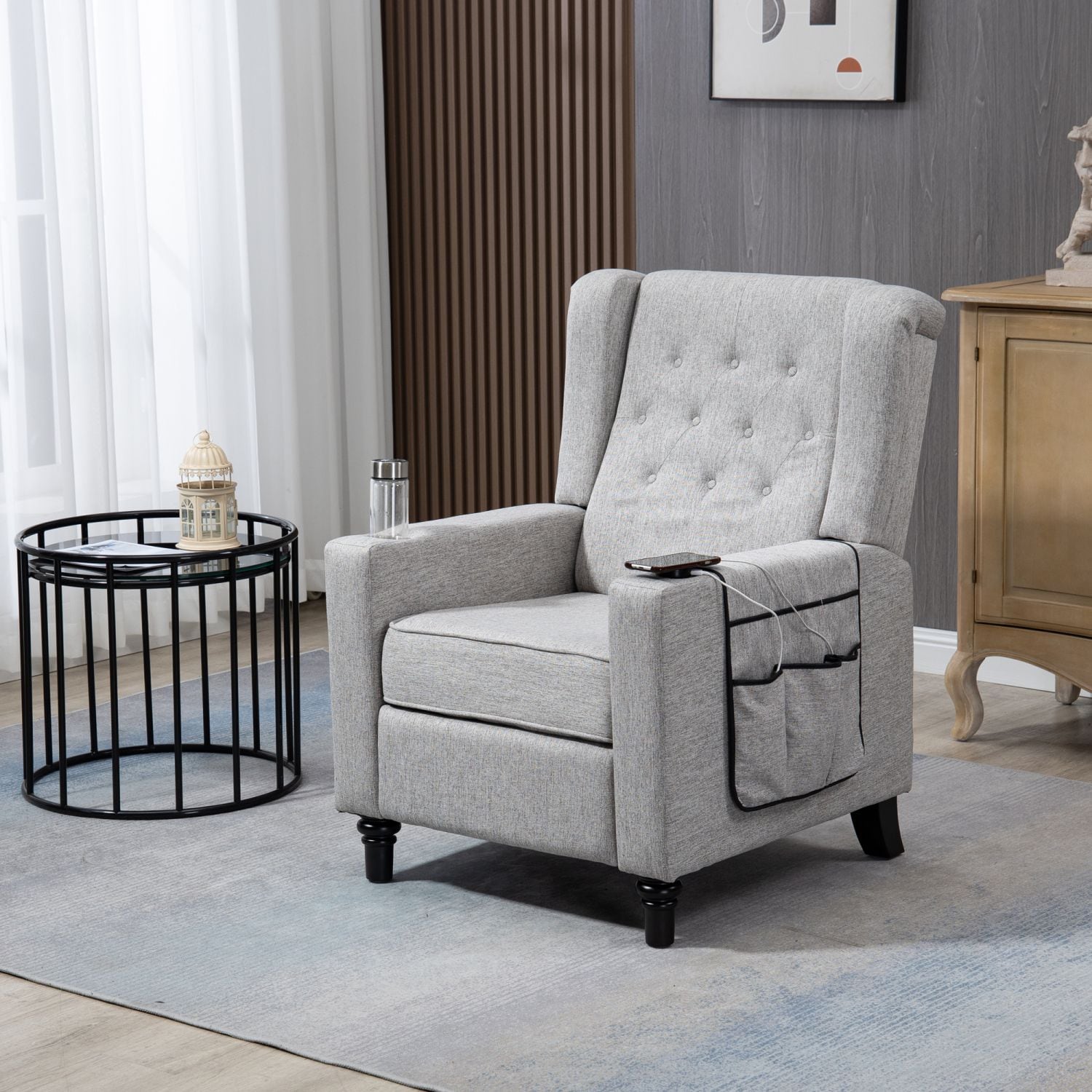 JASMODER W133364036 Light Gray Tufted