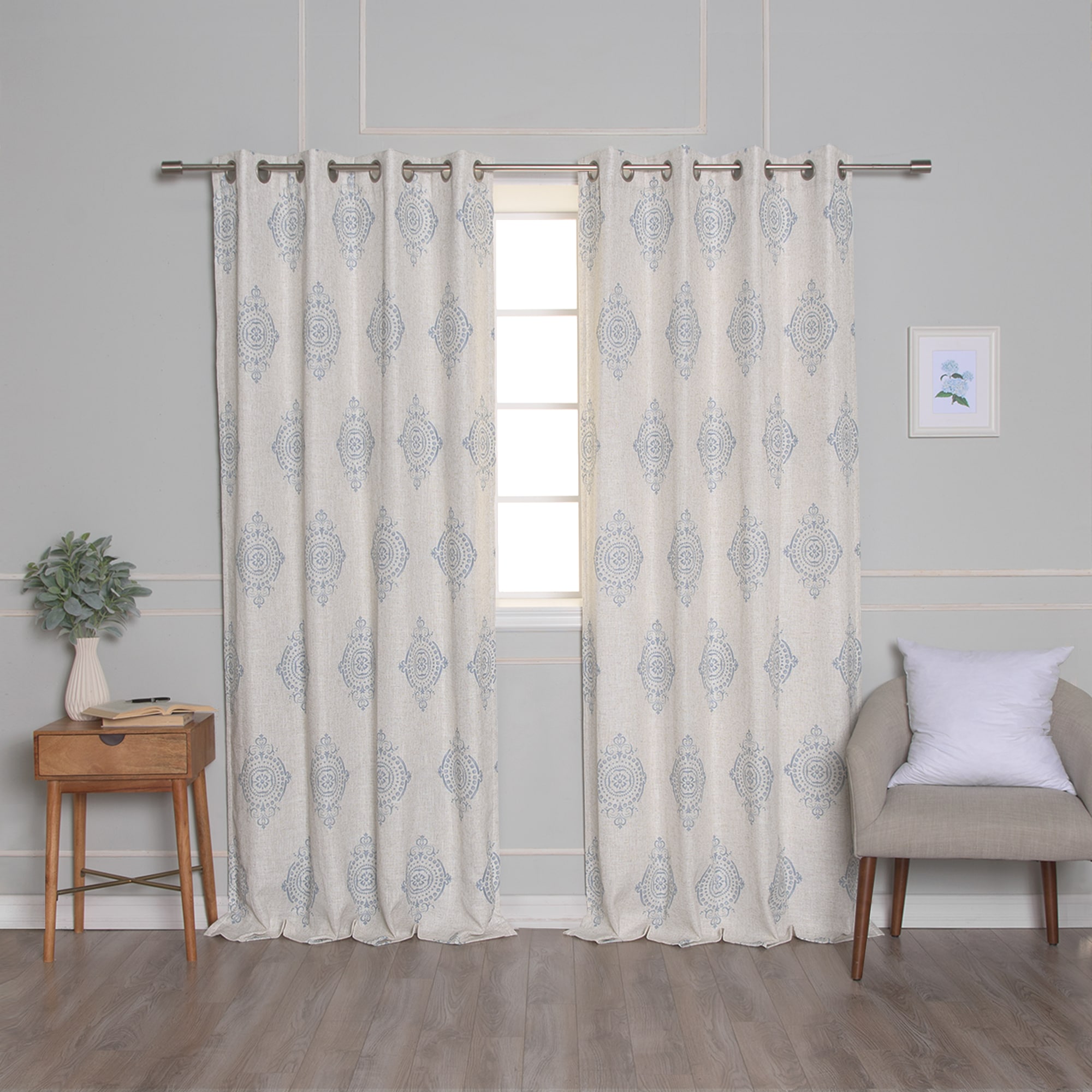 Best Home Fashion JC-16-MED02-84-BLUE curtains - View #6