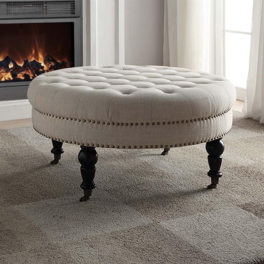 Linon 420057NAT01U Indoor-Ottomans - View #2