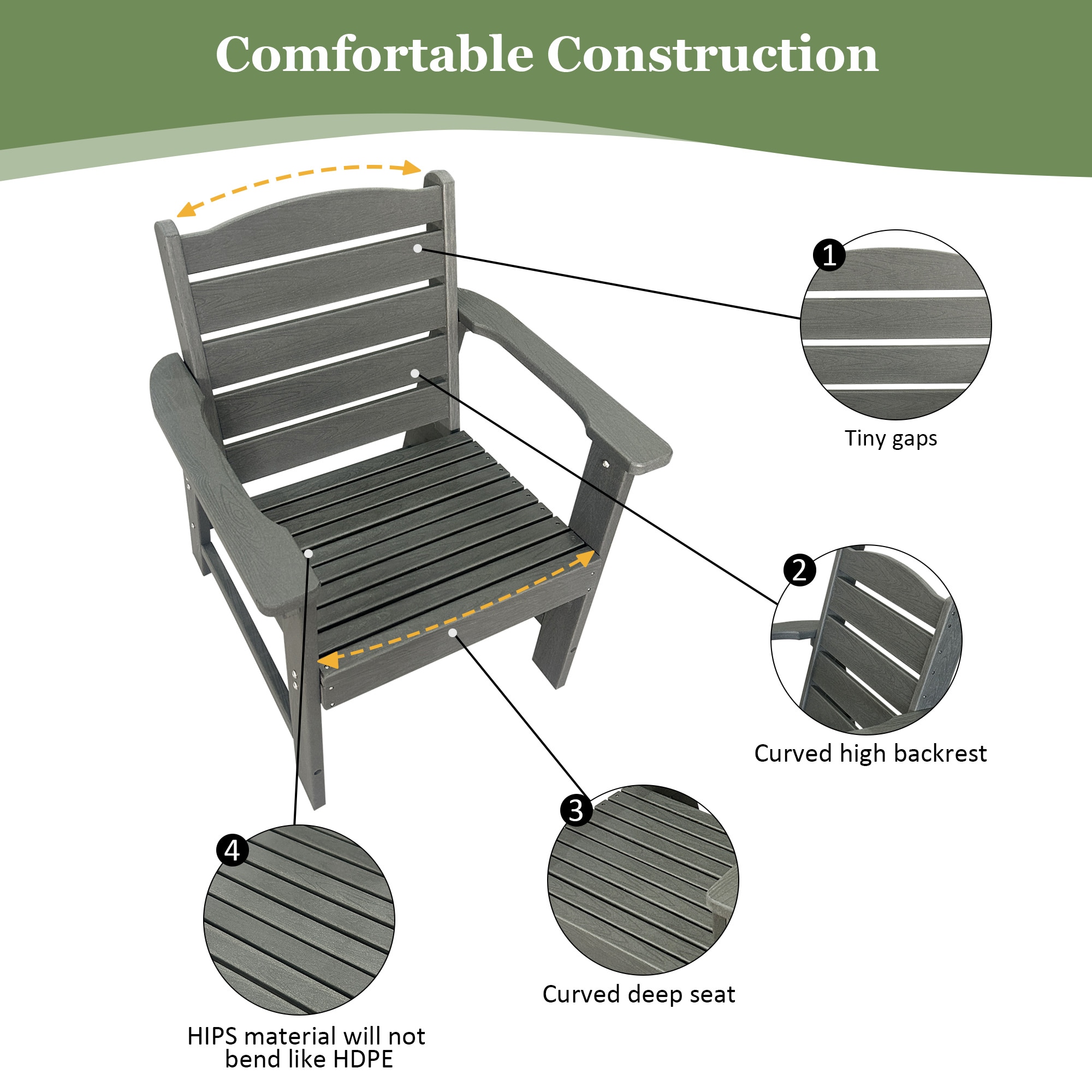 Fortune Candy DC002BR-G Patio-Chairs - View #3