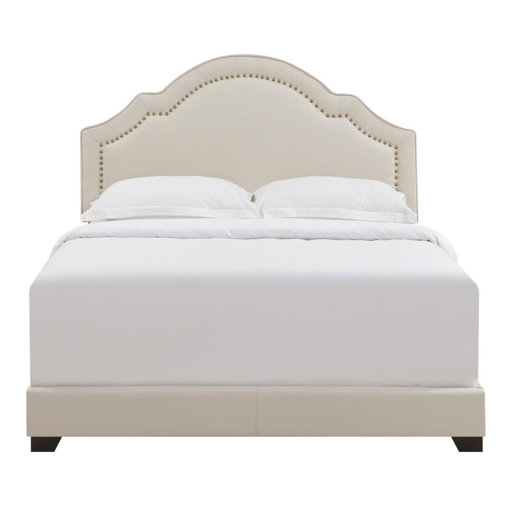 Upholstered King Bed, Upholstered King Bed Beige