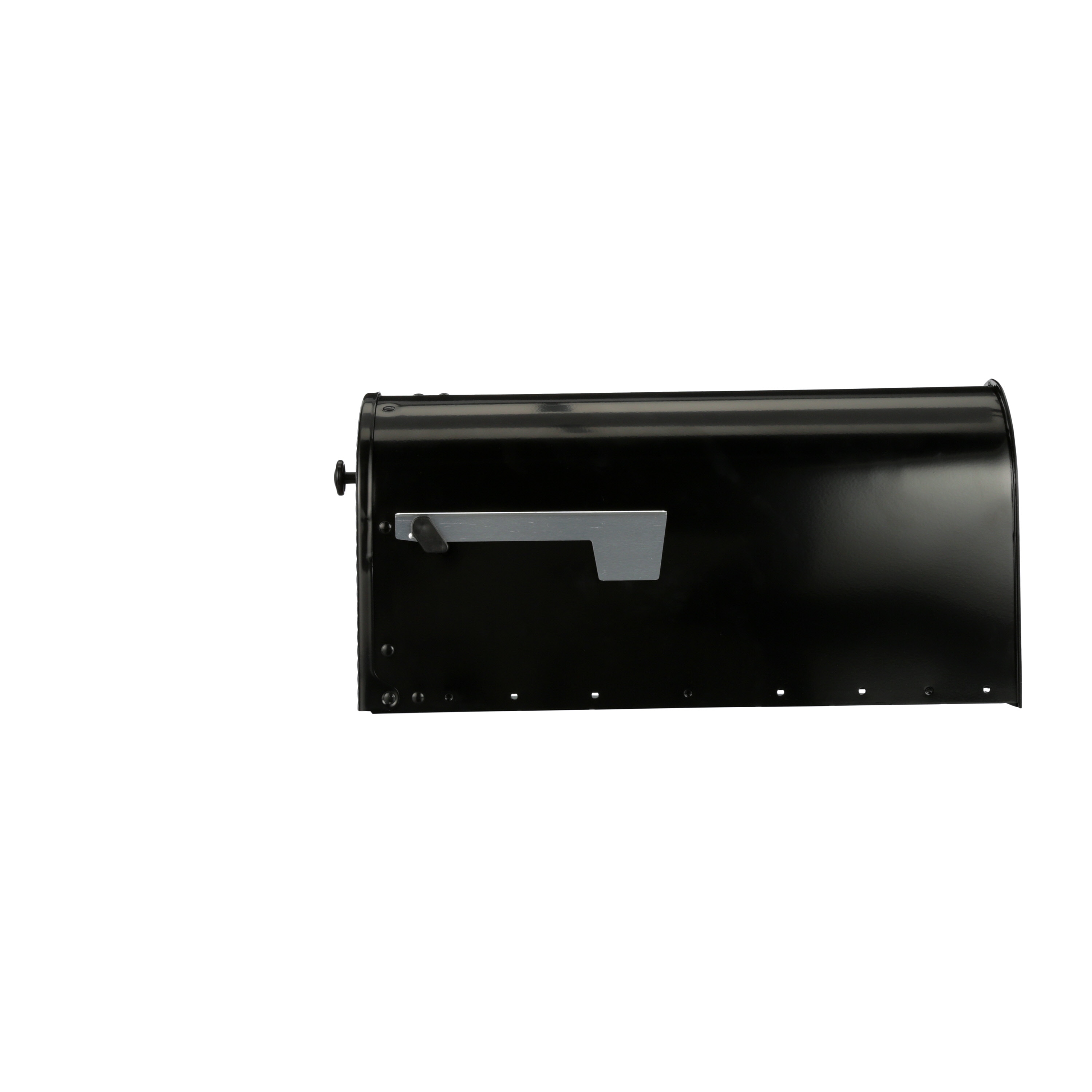 Gibraltar Mailboxes Post Mount Black Metal Large Mailbox in the ...