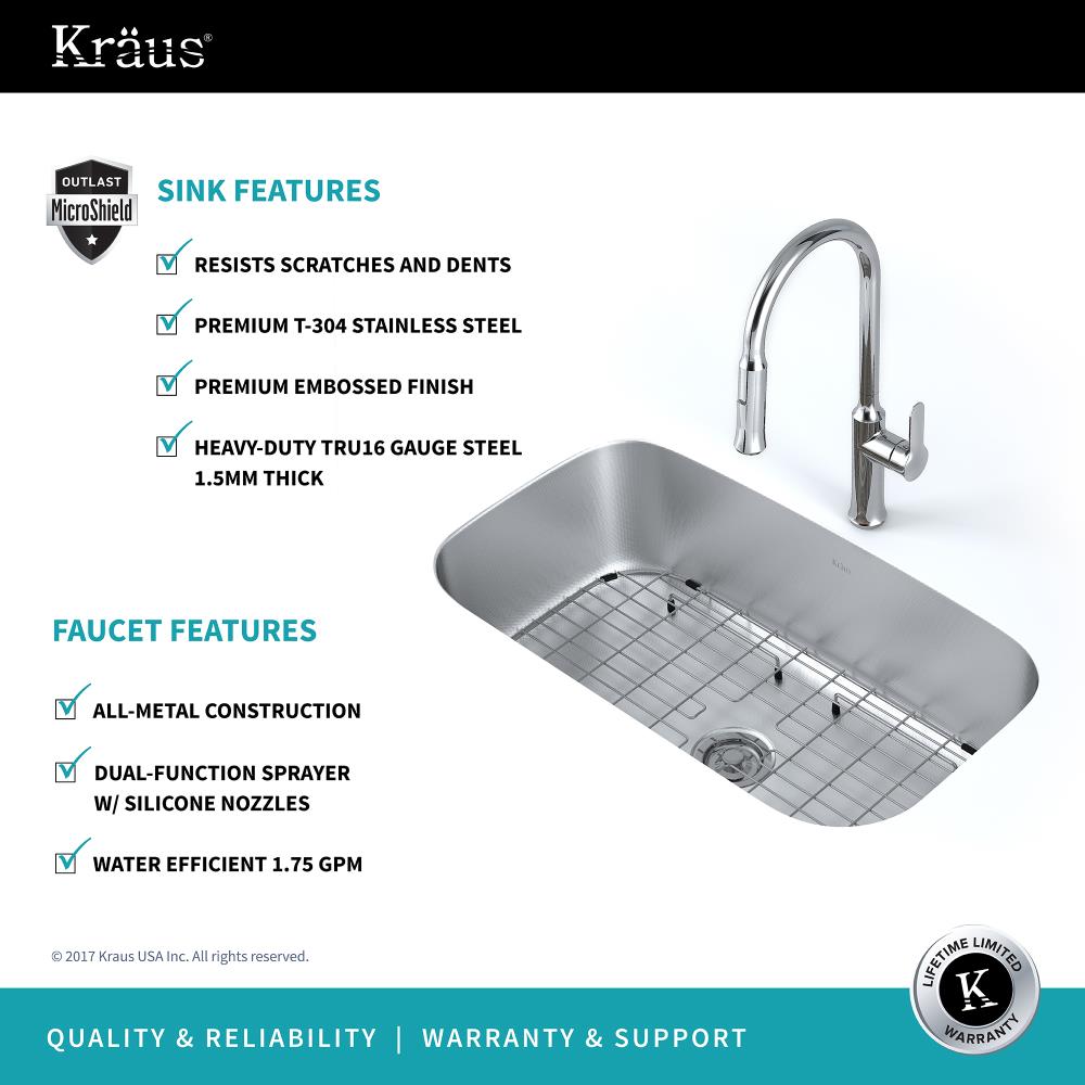 Kraus KBU14E-1630-42CH Kitchen-Sinks - View #4