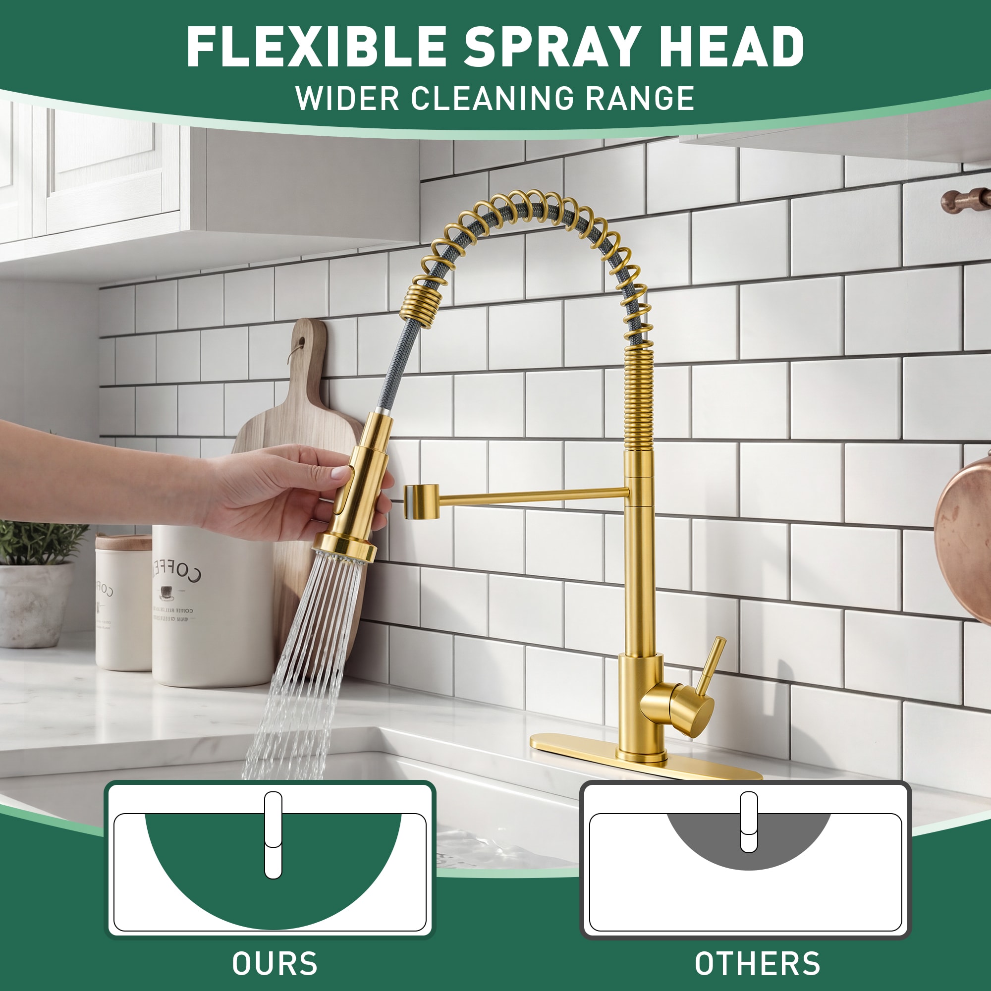 Nauxus NX-SS77307-BG Kitchen-Faucets - View #3