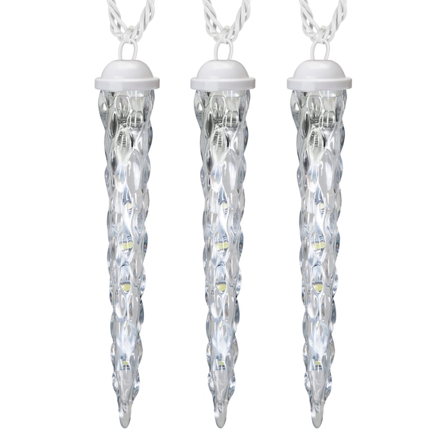 LightShow 61-Count Shooting Star Multicolor Icicle LED Plug-In Christmas Icicle Lights LightShow 61-Count Shooting Star Multicolor Icicle LED Plug-In Christmas Icicle Lights