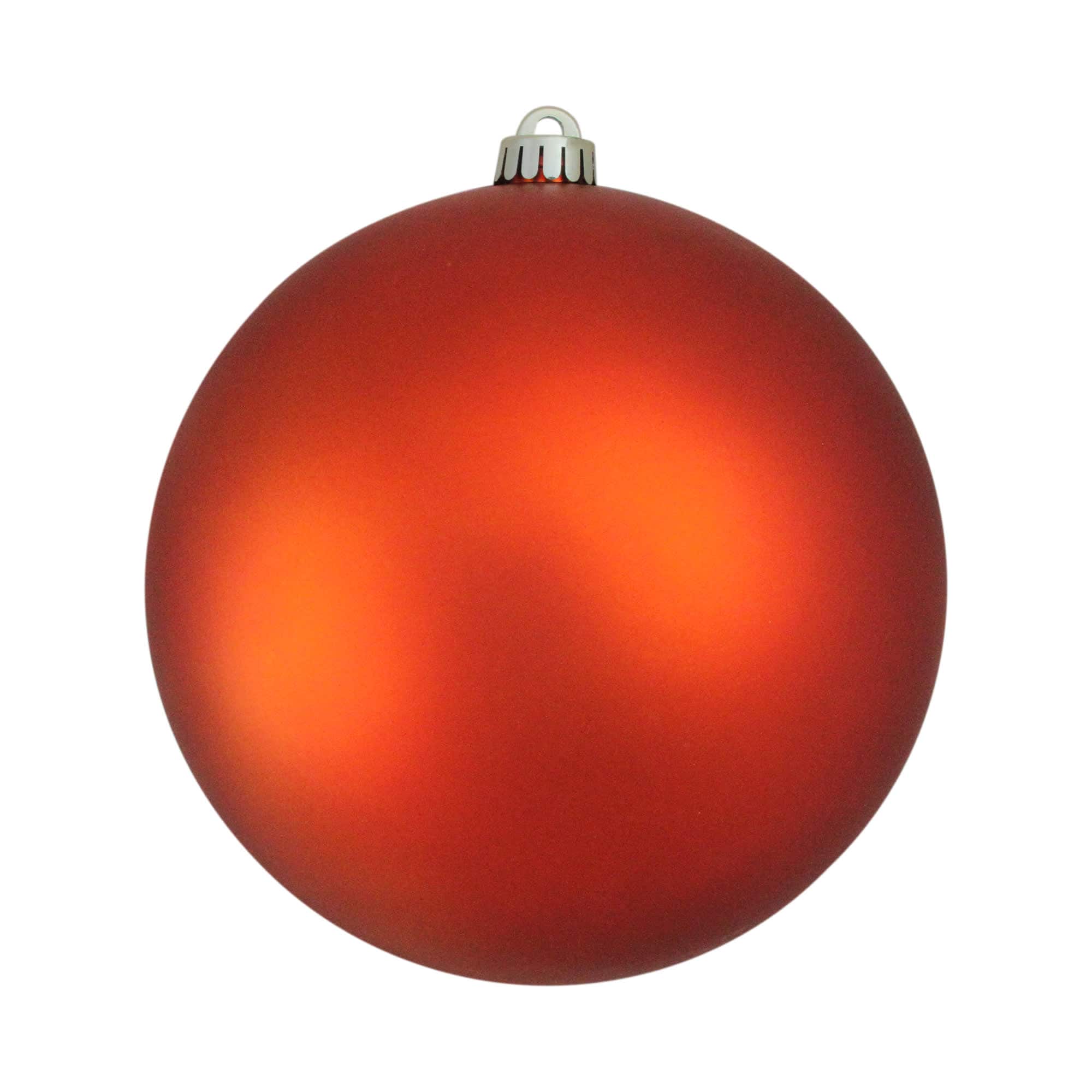 Northlight Burnt Orange Matte Shatterproof Christmas Ball Ornament 8 inch (200mm)
