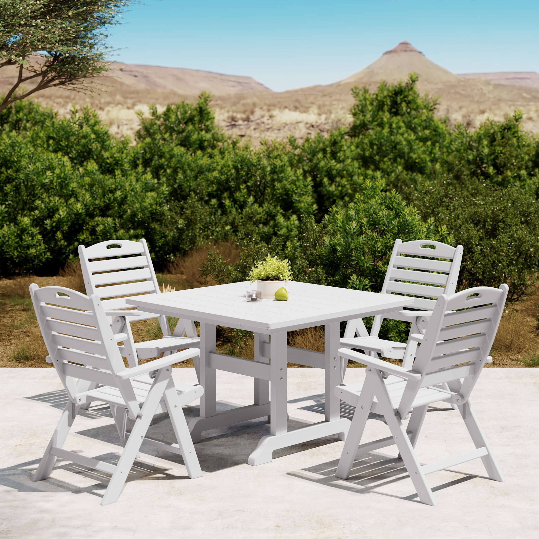 Westin Furniture OP3036-WH Patio-Dining-Sets - View #2
