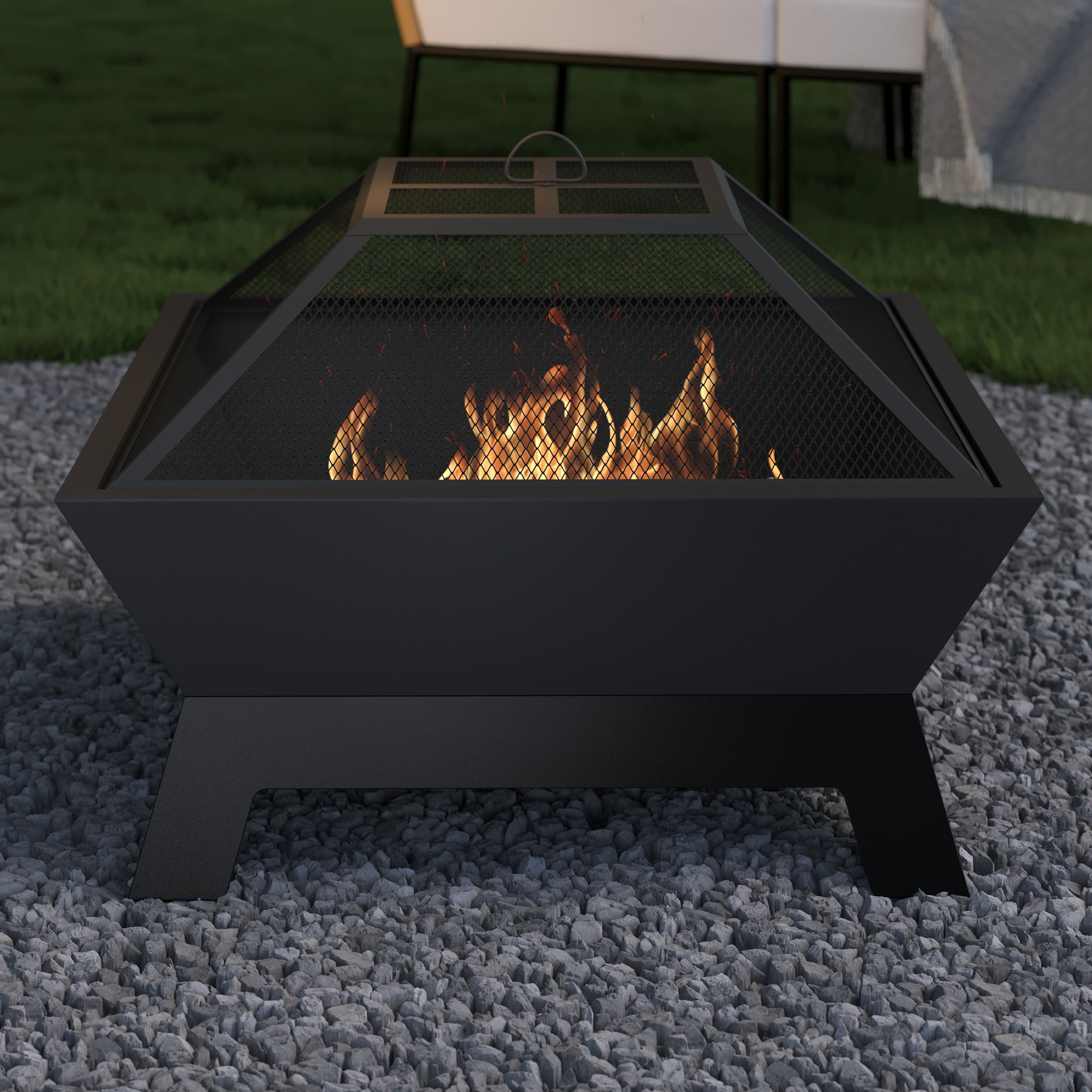Master Forge WELLFC-01V Outdoor-Woodburning-Firepits - View #6