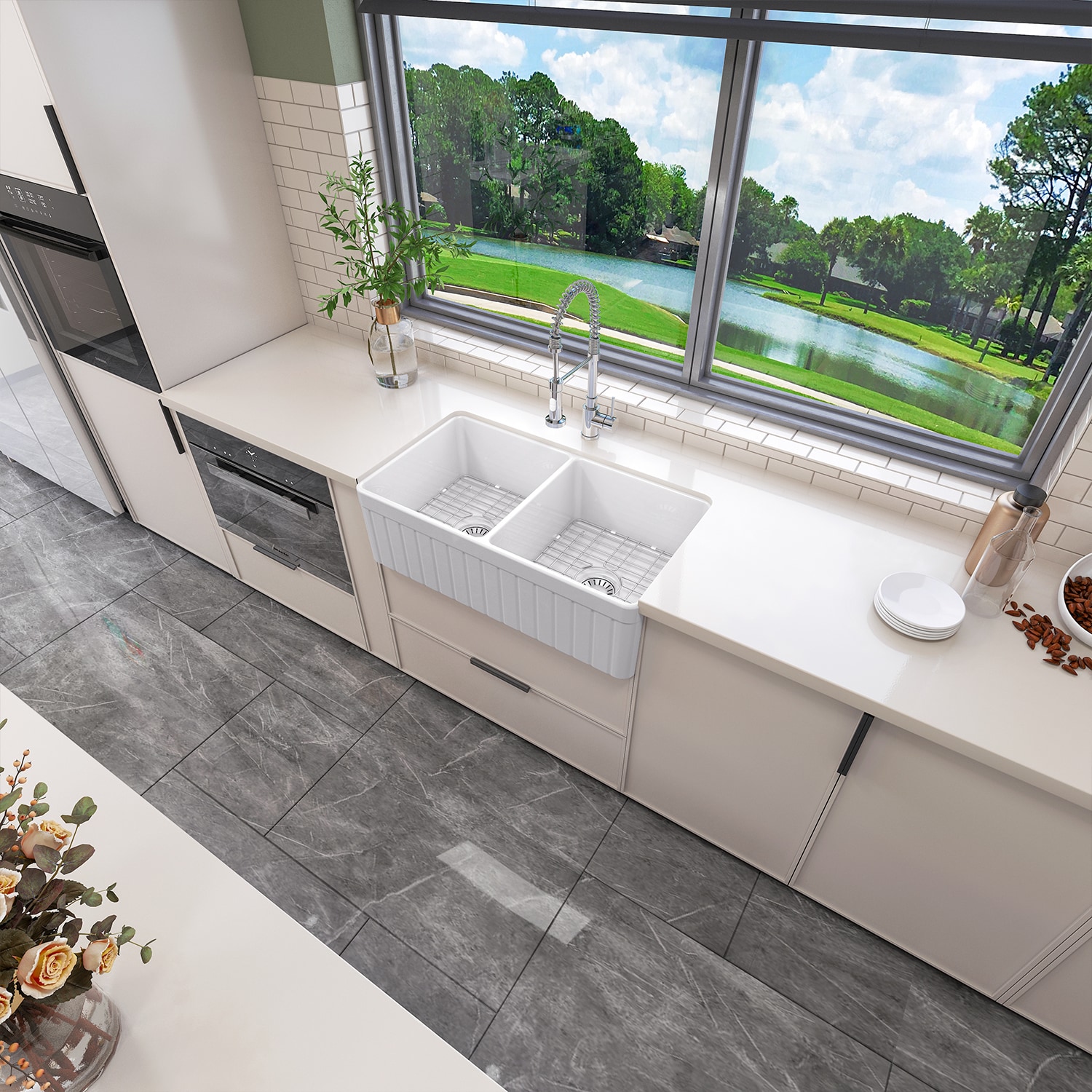 Sinber F3318D-OLR Kitchen-Sinks - View #5