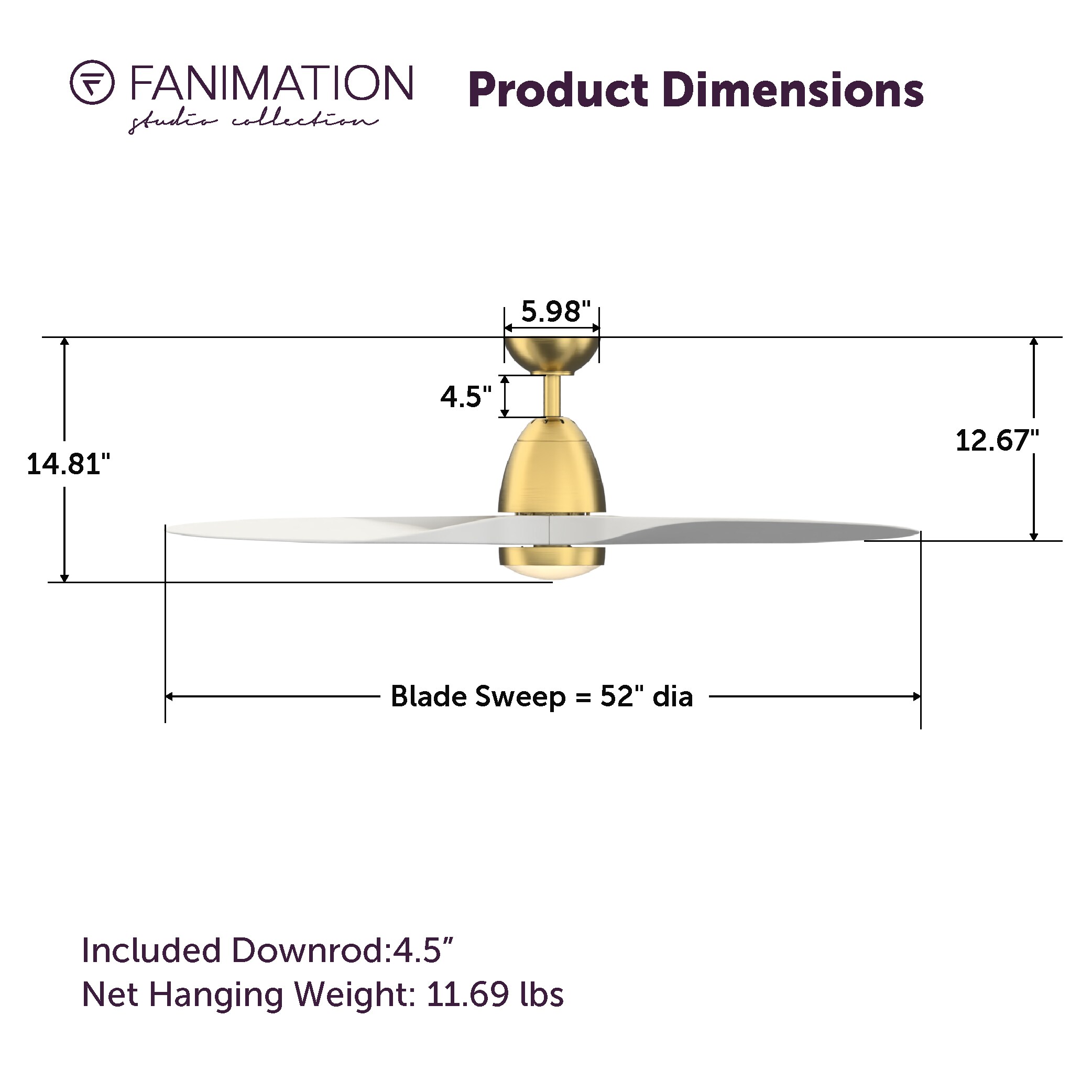 Fanimation Studio Collection LP8333LBS Ceiling-Fans - View #11