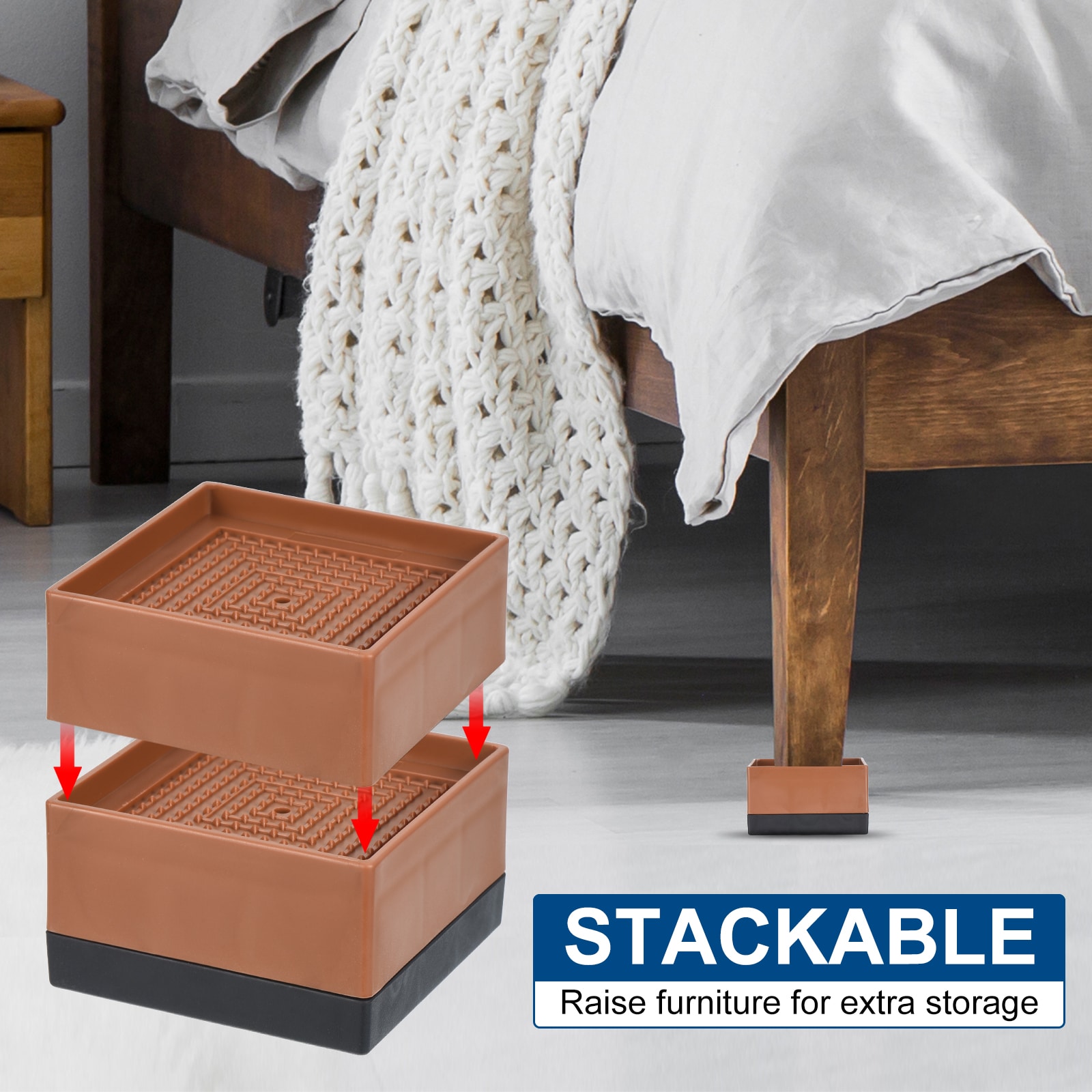 Unique Bargains S25112601UX1274 Bed-Risers - View #5