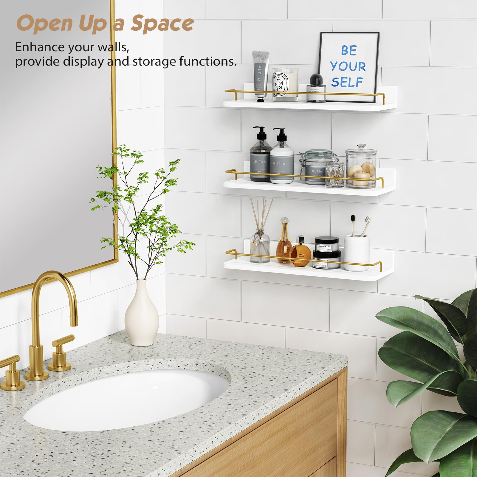 Misopily LMS1224B26 Bathroom-Shelves - View #5