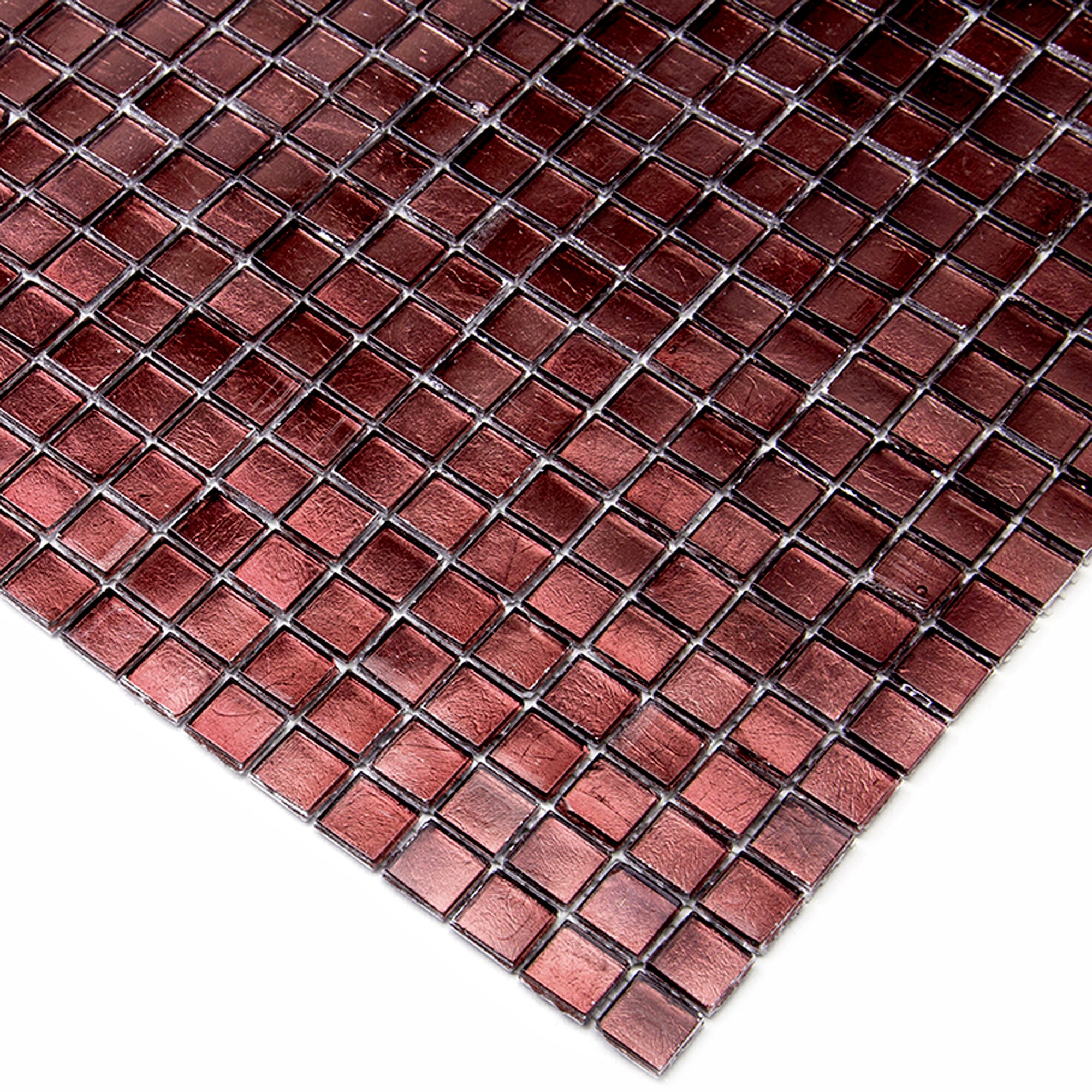 Apollo Tile Skosh Rouge Pink 11-1/2-in x 11-1/2-in Glossy Glass Uniform Squares Floor and Wall Tile (18.69-sq. ft/ Carton)