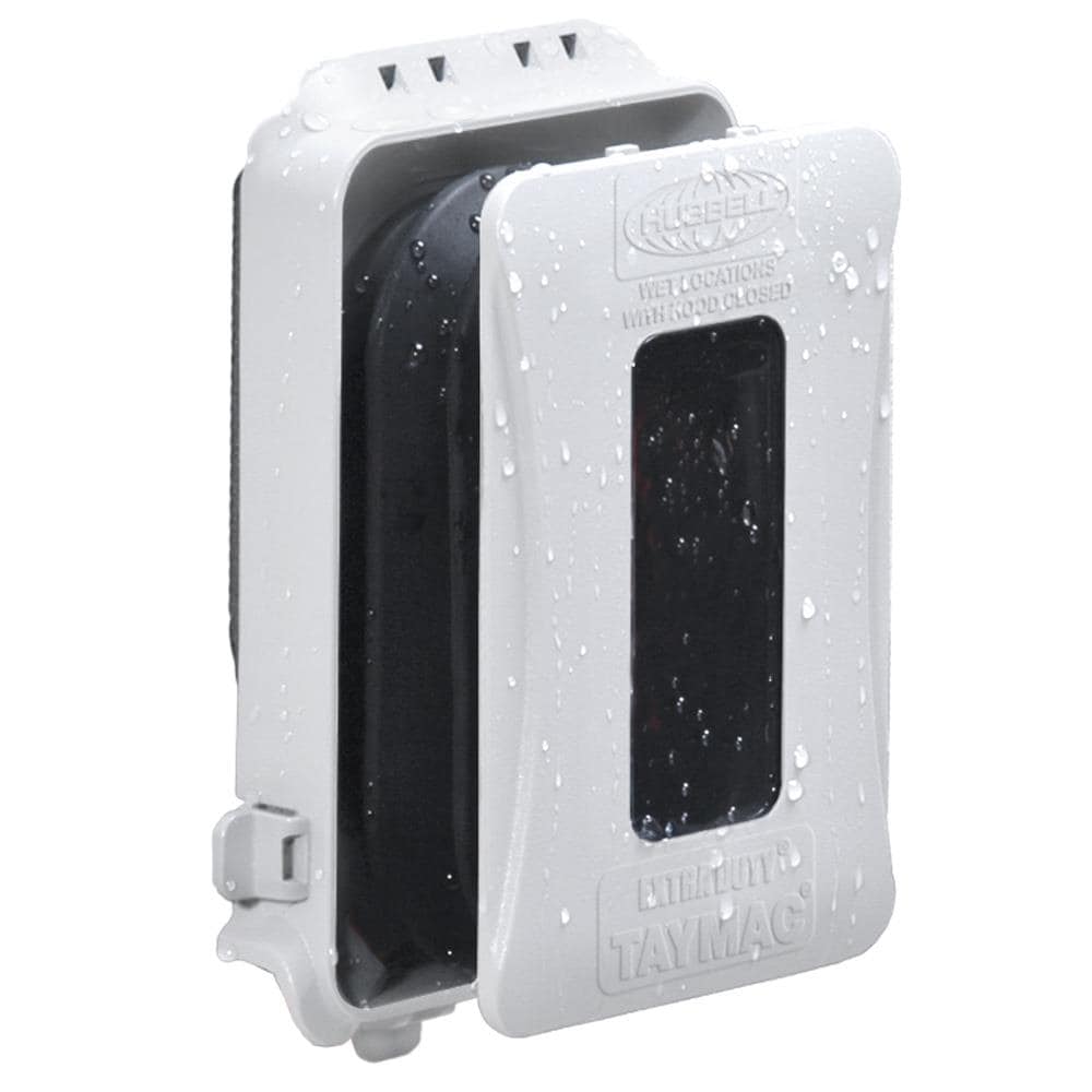 TAYMAC ML500W Single-Gang Mount 16-in-1 Flat Nonmetallic Weatherproof Vertical/Horizontal, 1-Pack, White