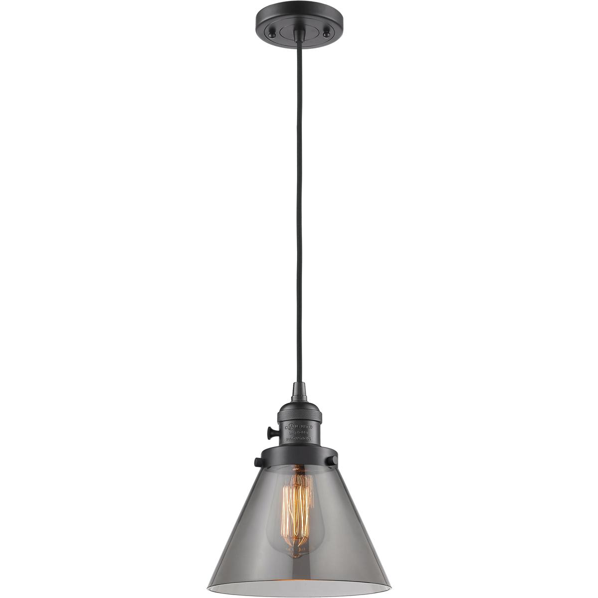 Innovations Lighting 2344020 201CSW-OB-G43-LED Franklin Restoration Cone Mini Pendant