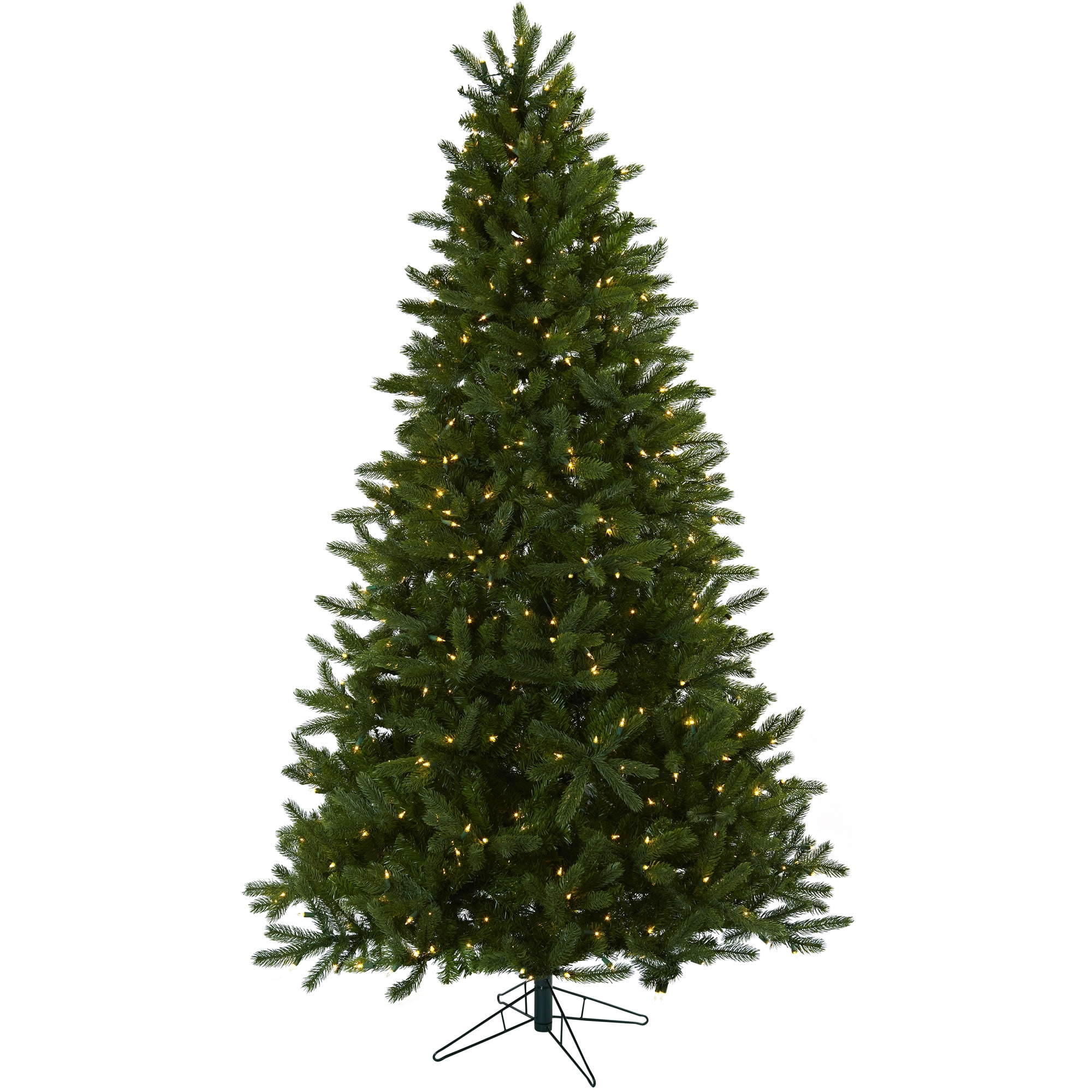 Nearly Natural 7.5-Ft Douglas Fir Pre-Lit Traditional Artificial Christmas Tree 650 Constant White Clear Incandescent Lights In The Artificial Christmas Trees Department At Lowes.com