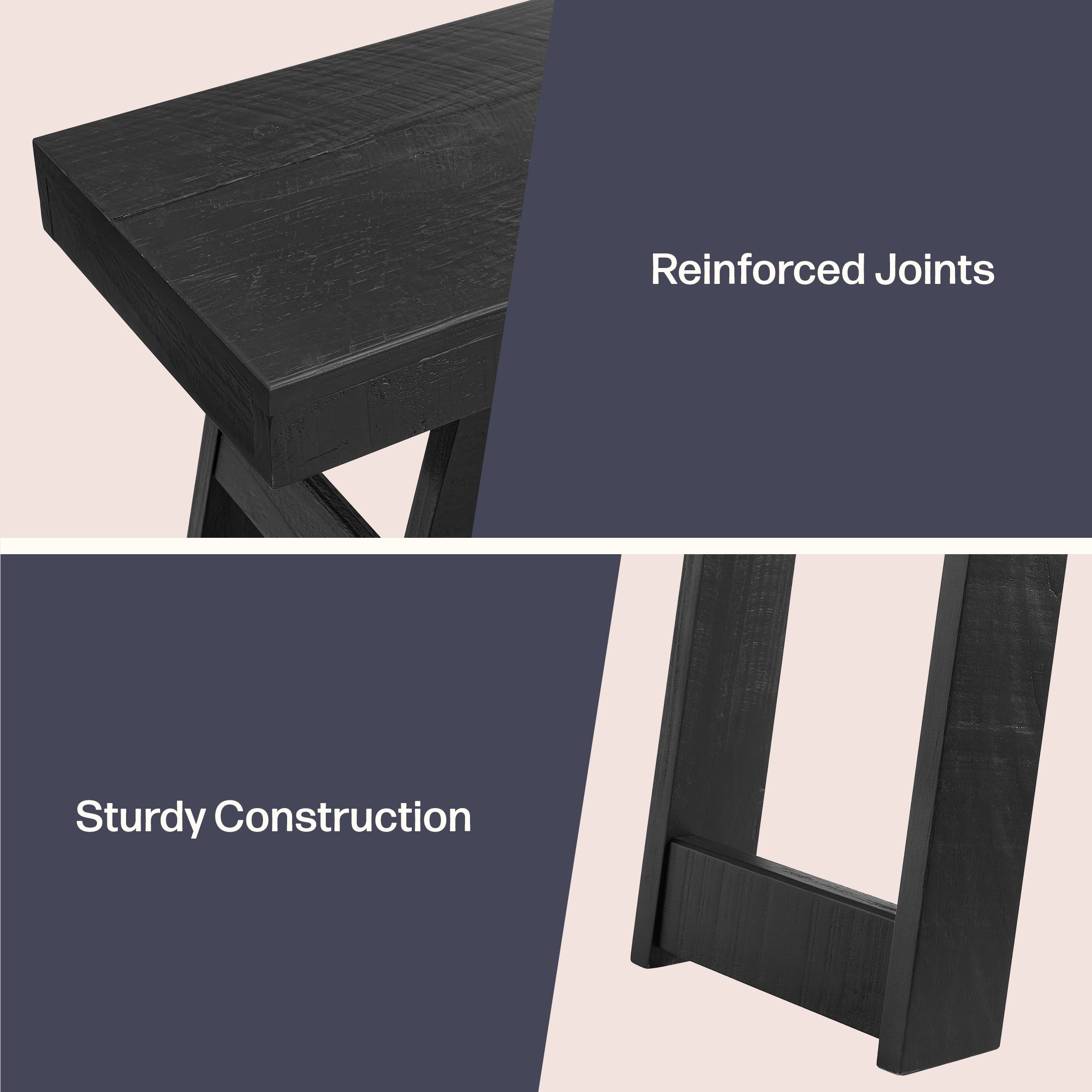 Alaterre Furniture AFTBL-022 Console-Sofa-Tables - View #5